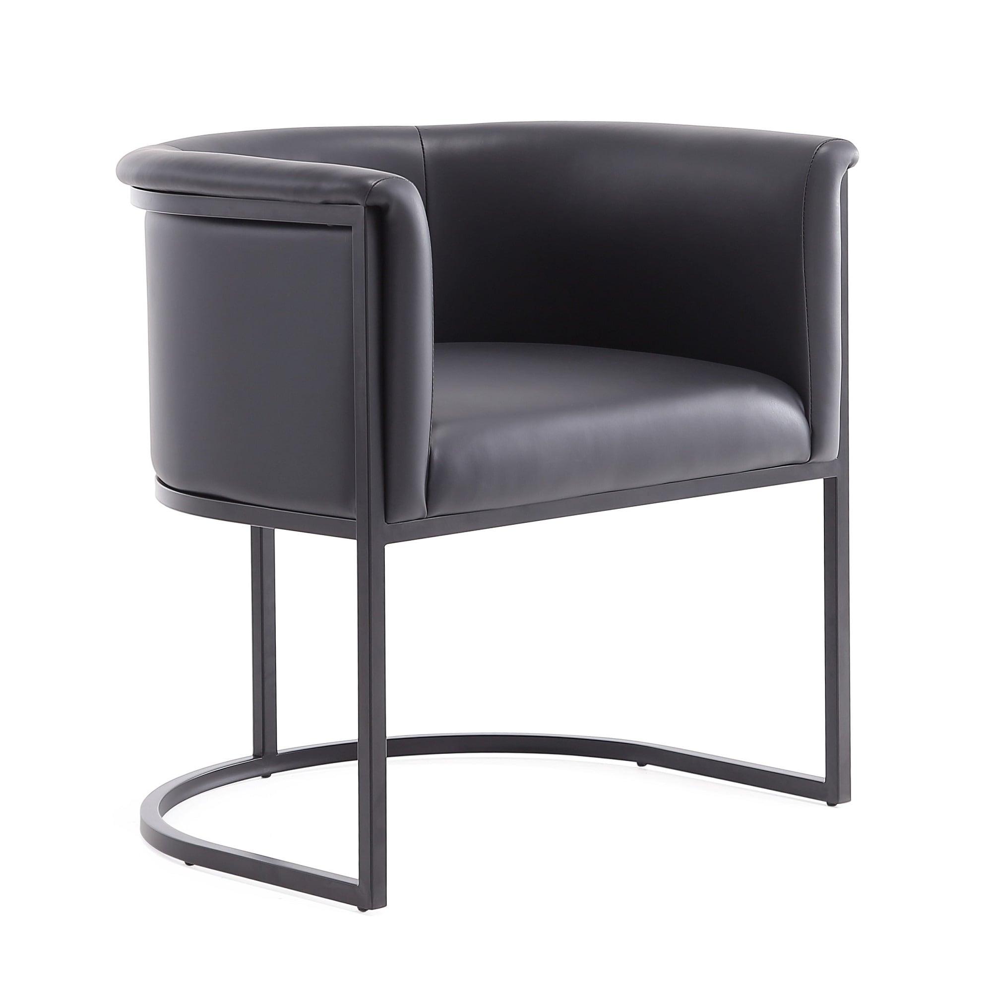 Ceets Bali Saddle And Black Faux Leather Dining Chair (Set Of 2) (Set of 2)