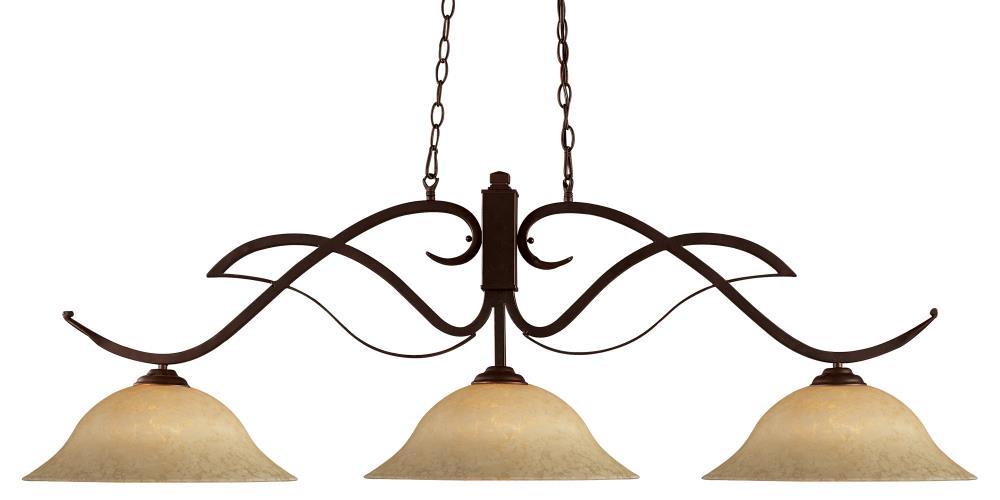 Z-Lite Phoenix 3 - Light Island Pendant Light in  Bronze