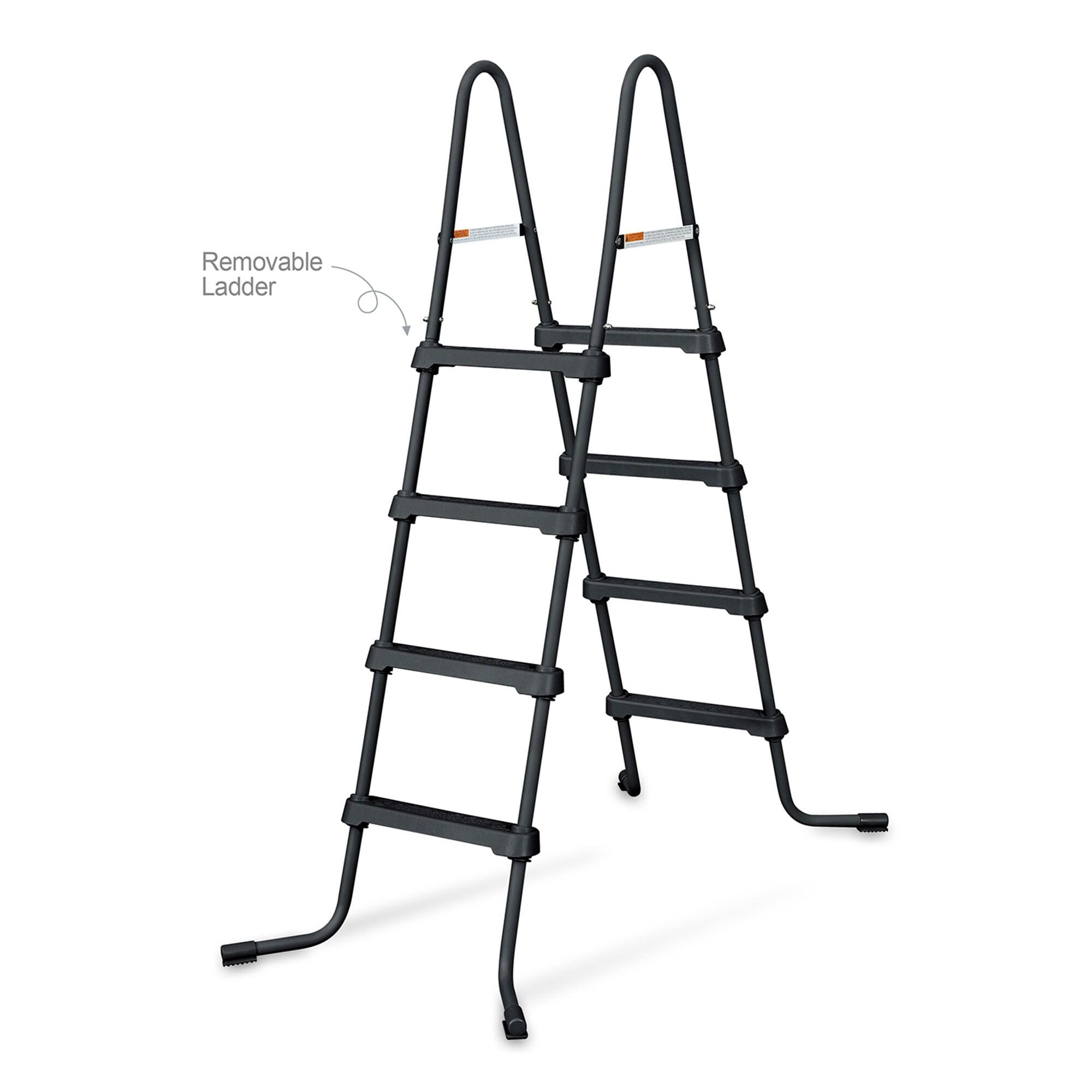 Funsicle Funsicle: Oasis Designer Lap Pool - Above Ground Pool Set, Durable 3-Ply, Powerful Filtration System, SureStep Ladder, For 6-7 People