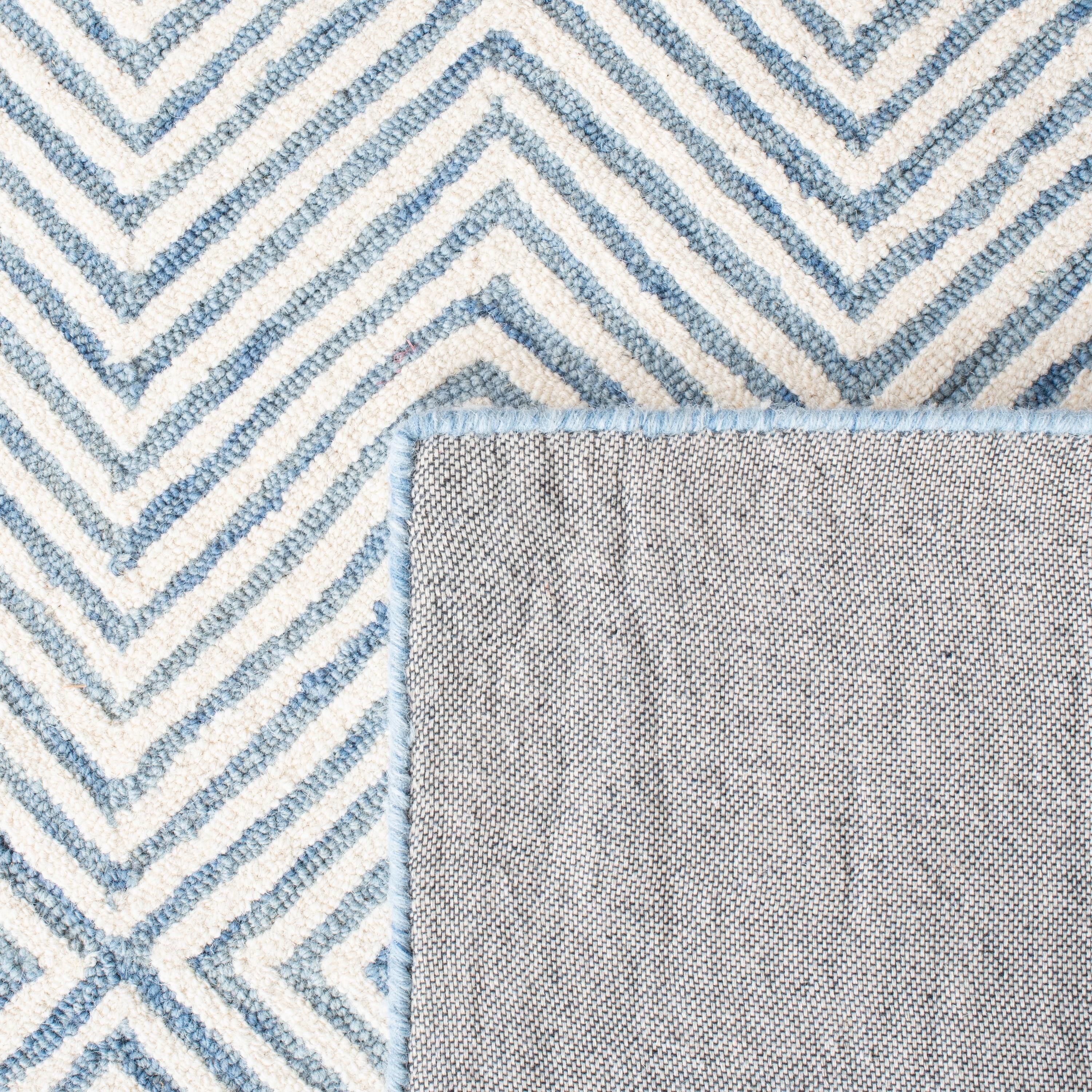 Roslyn ROS353 Hand Tufted Area Rug - Light Blue/Ivory - 8'x10' - Safavieh.