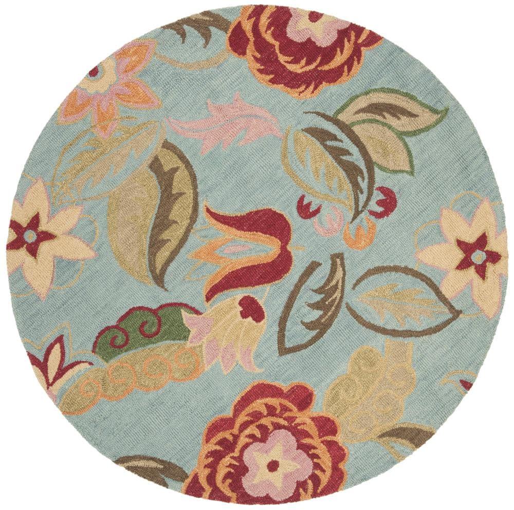 Winston Porter Emrick Hand Hooked Wool Floral Rug