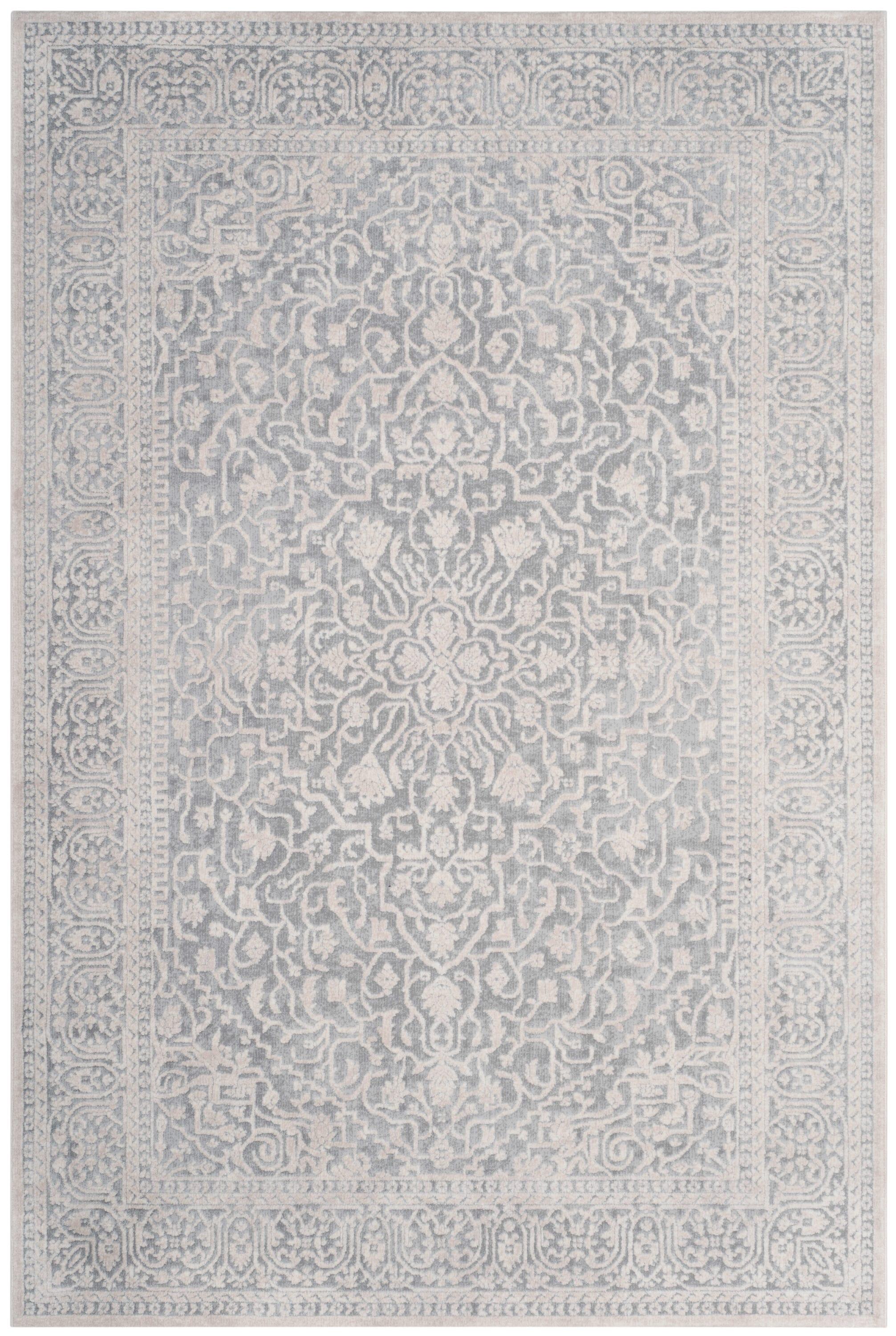 Reflection RFT670 Power Loomed Indoor Area Rug - Light Grey/Cream - 4'x6' - Safavieh.