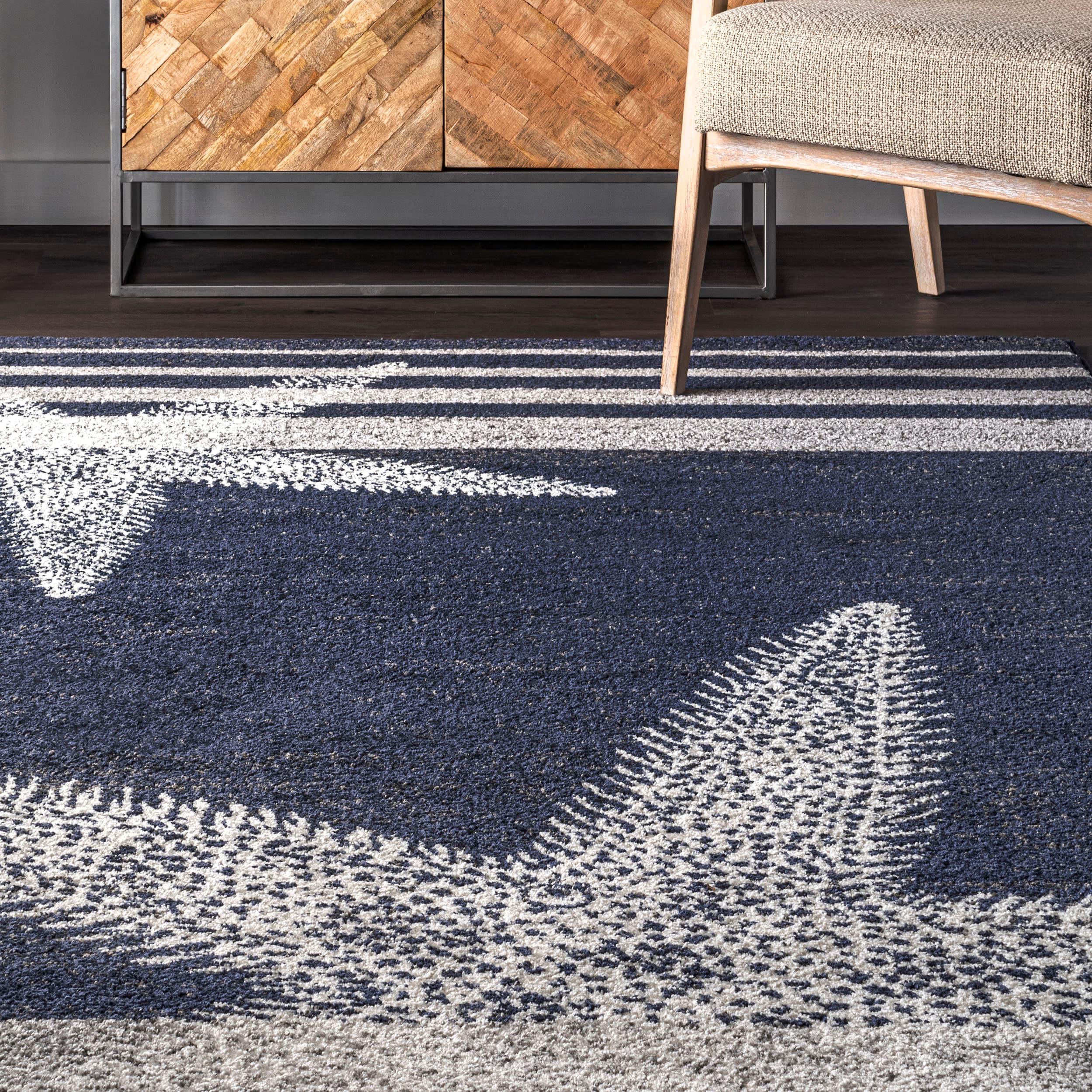 Nuloom Starfish Animal Print 5x8 Indoor Area Rug for Living Room Bedroom Dining Room Kitchen, Blue/Grey