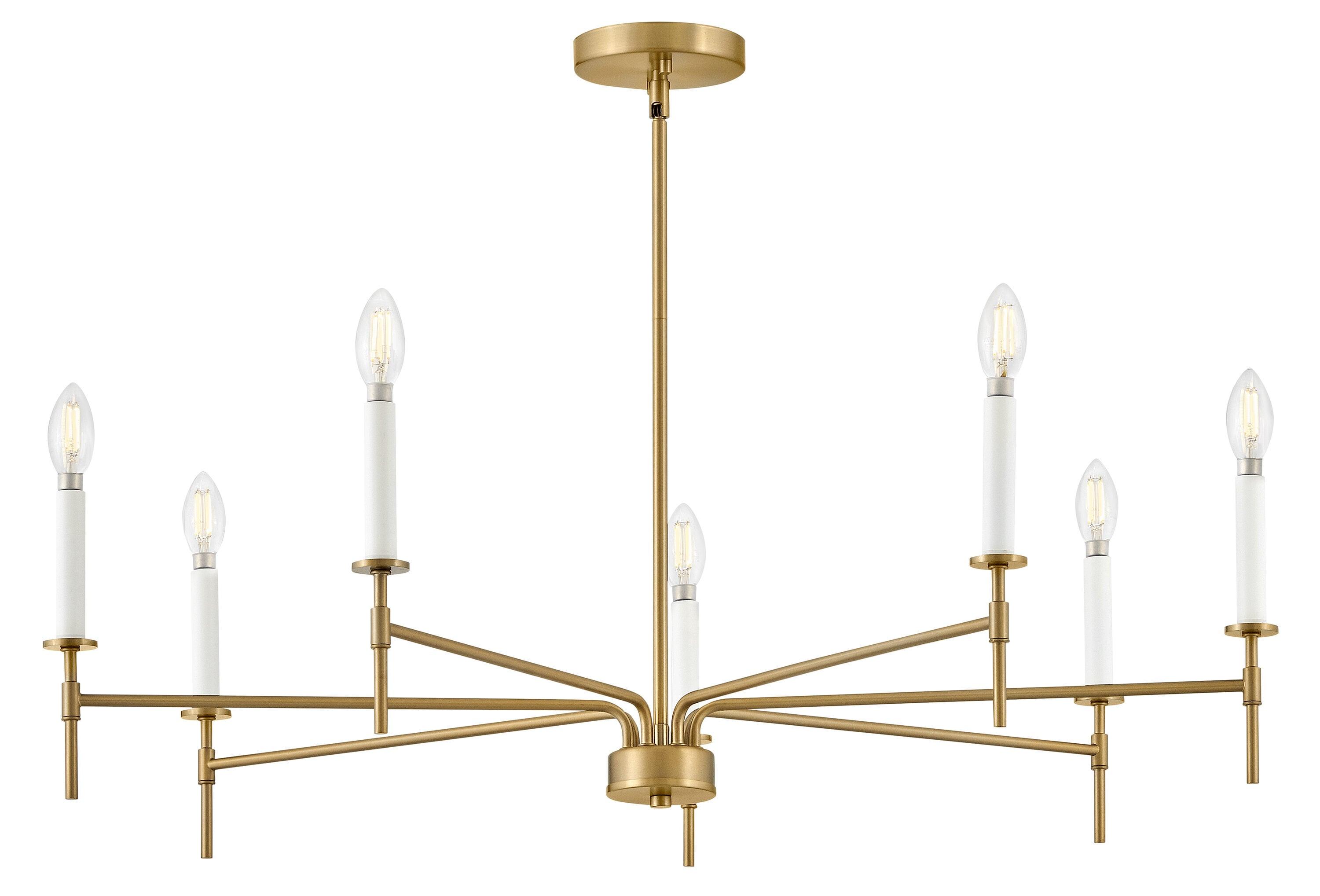 Hux 7-Light Exposed Candle Bulb Chandelier Pendant