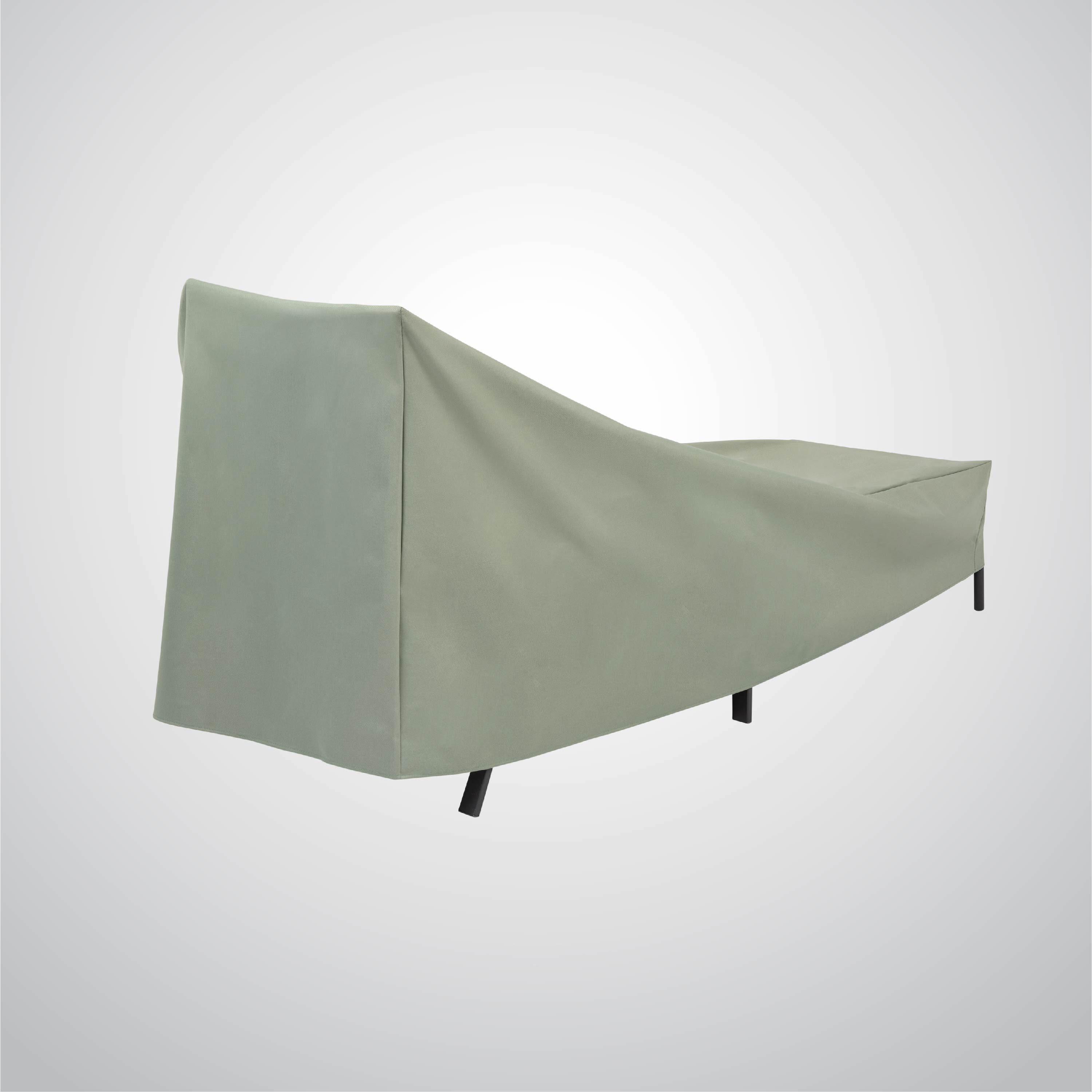 Modern Leisure Basics Patio Chaise Lounge Cover, 76"L x 27"W x 30"H, Sage Green