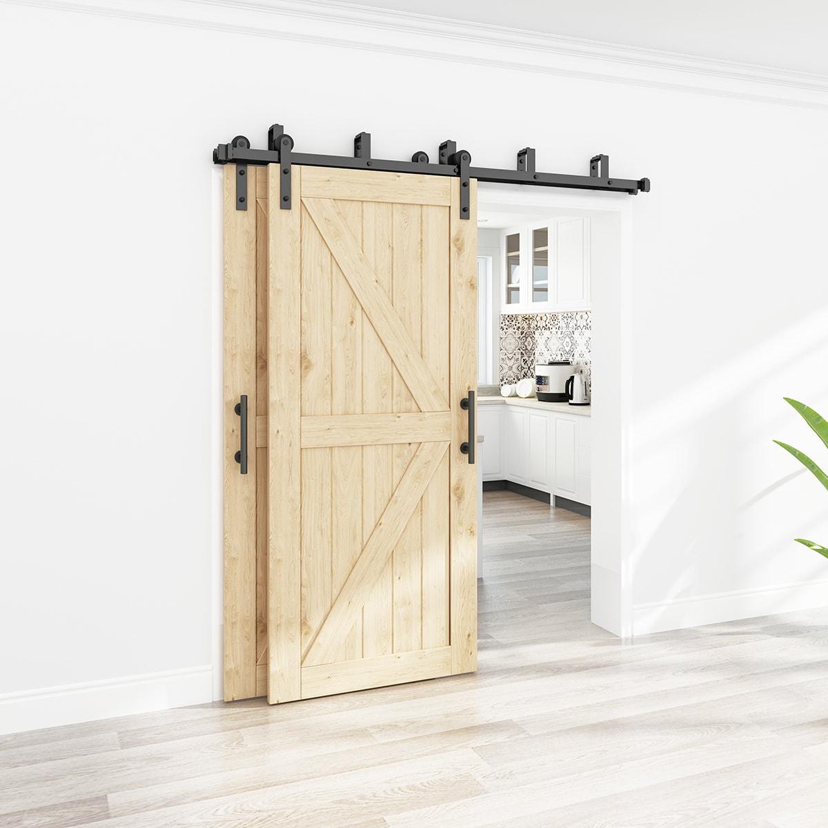 Double Bypass Barn Door Hardware Kit