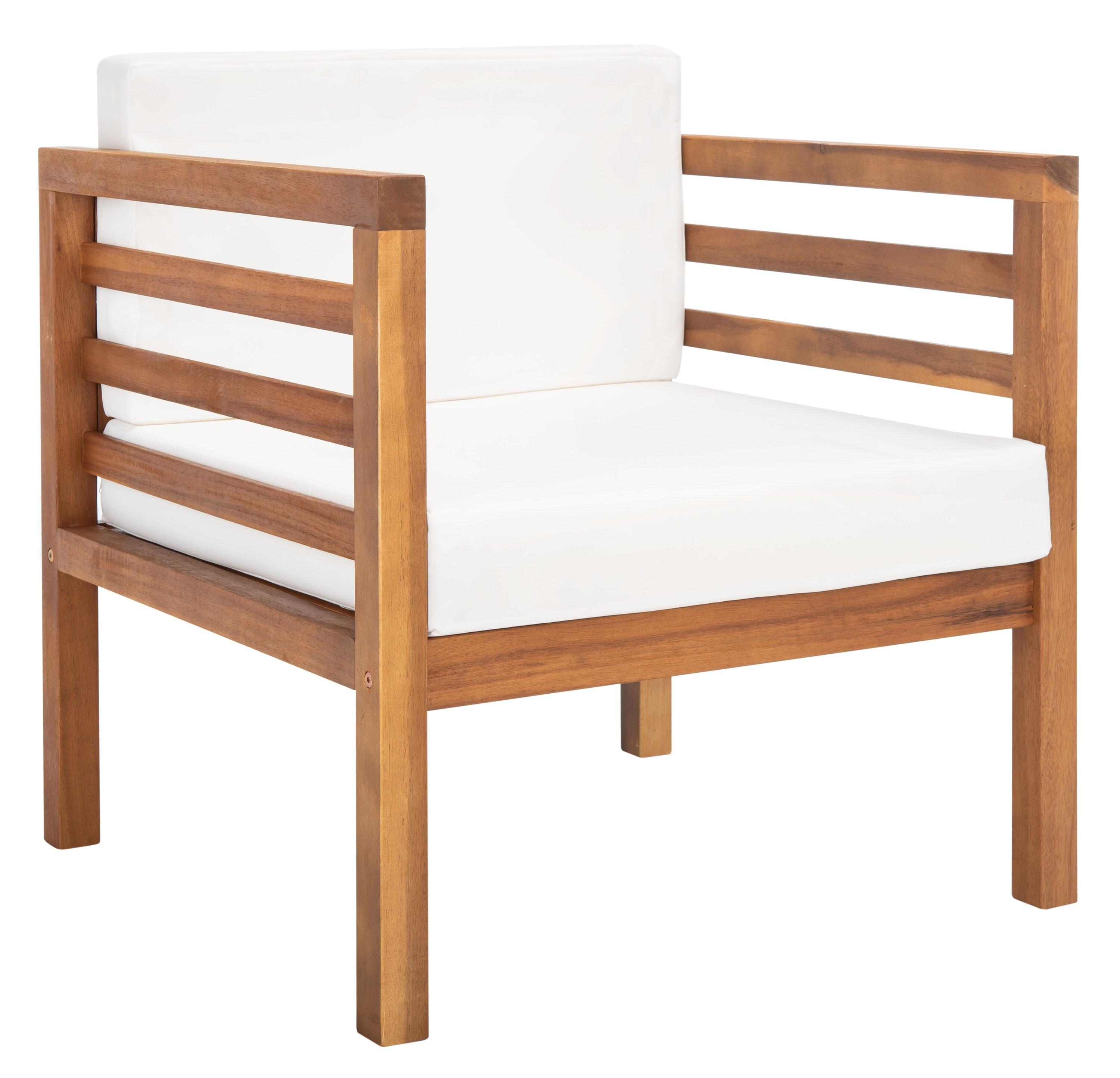 Kinnell Outdoor Armchair Indoor/Outdoor - PAT7301 - Natural/Beige - Safavieh