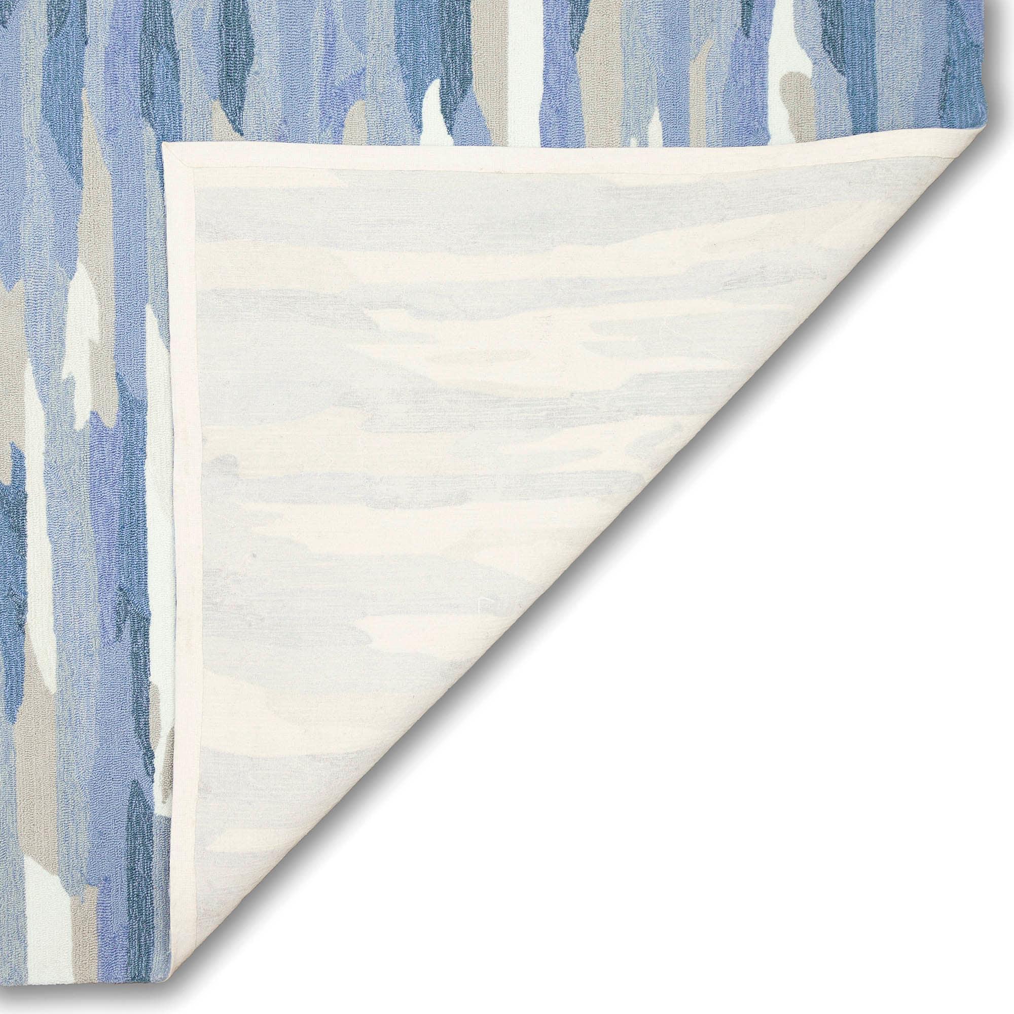 Liora Manne Calais Solid Indoor/Outdoor Rug Navy 5' x 7'6"