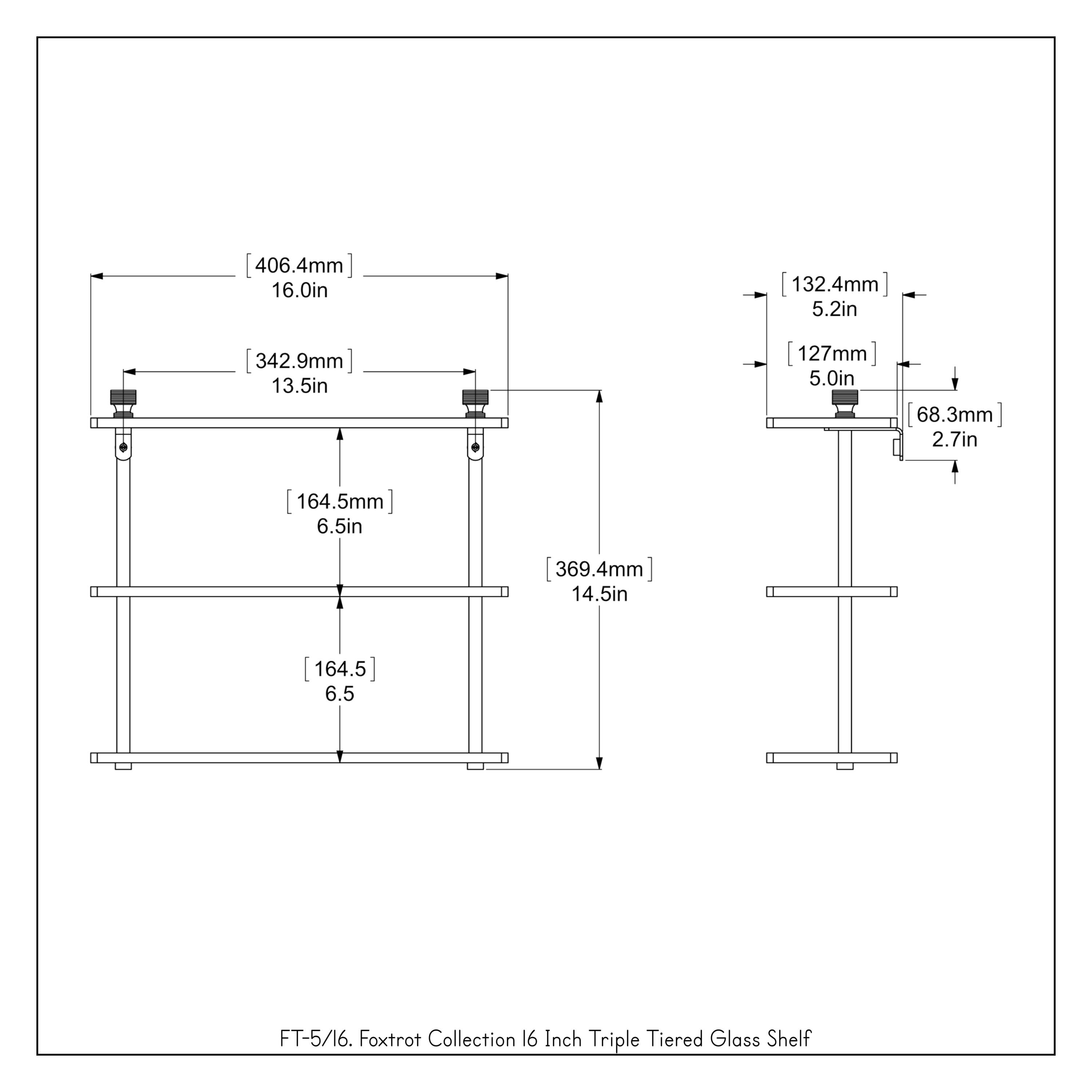 Ballenas 3 Piece Tiered Shelf