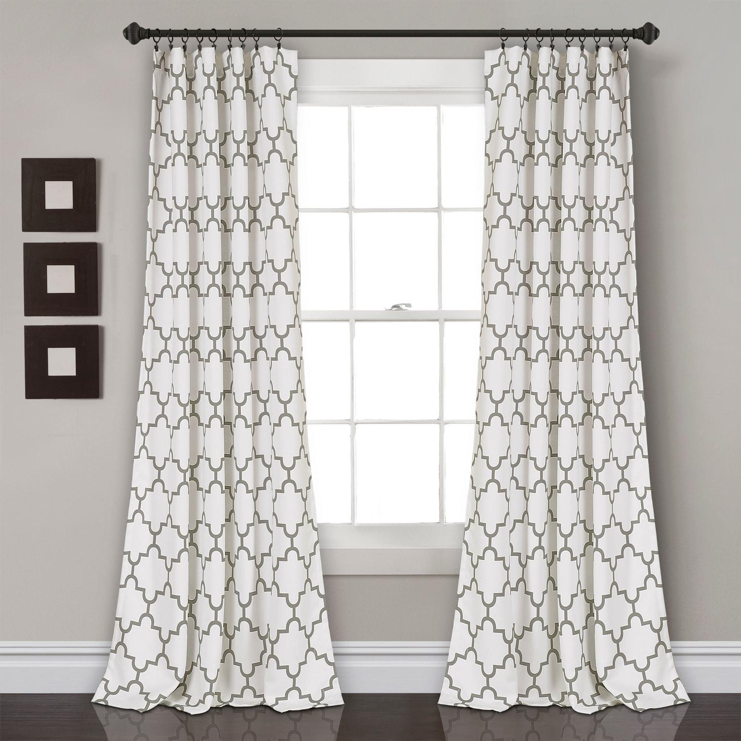 Lush Decor Polyester Room Darkening Curtain Pair (Set of 2)