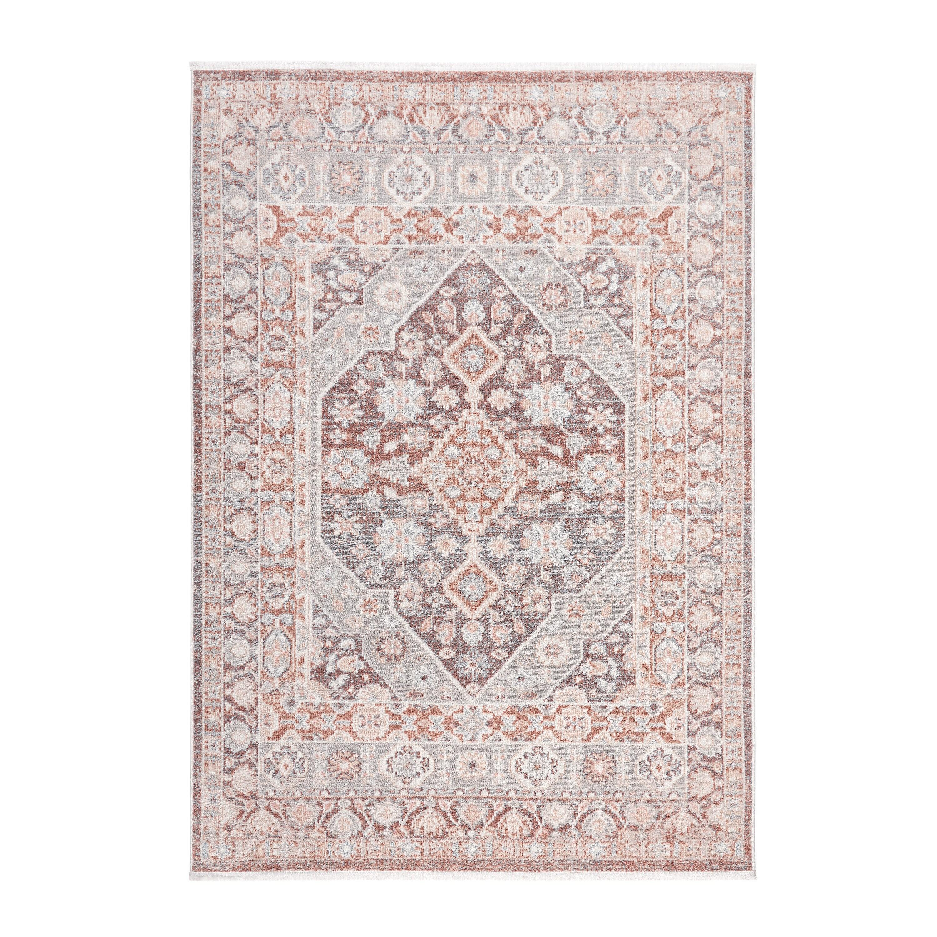Town & Country Living Town & Country Everyday Rein Everwash Non-Slip Backing Washable Area Rug Brown/Grey