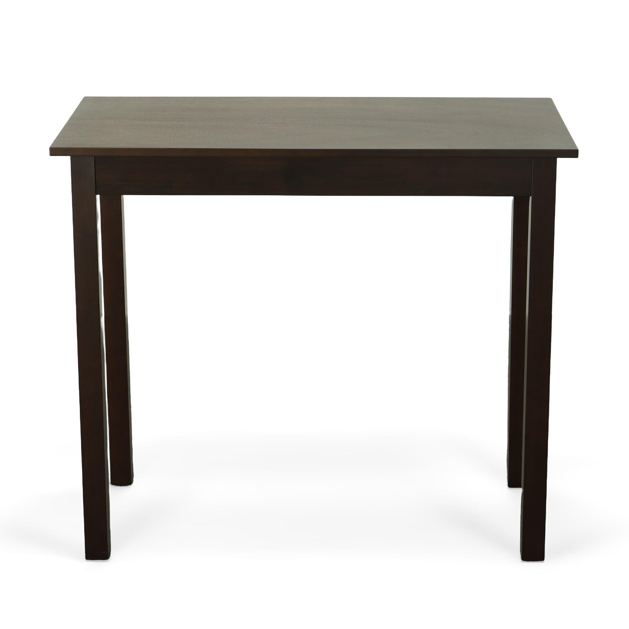 Carolina Living Keegan Pub Bar Espresso: Counter Height Dining Table for 4, Rubberwood Frame