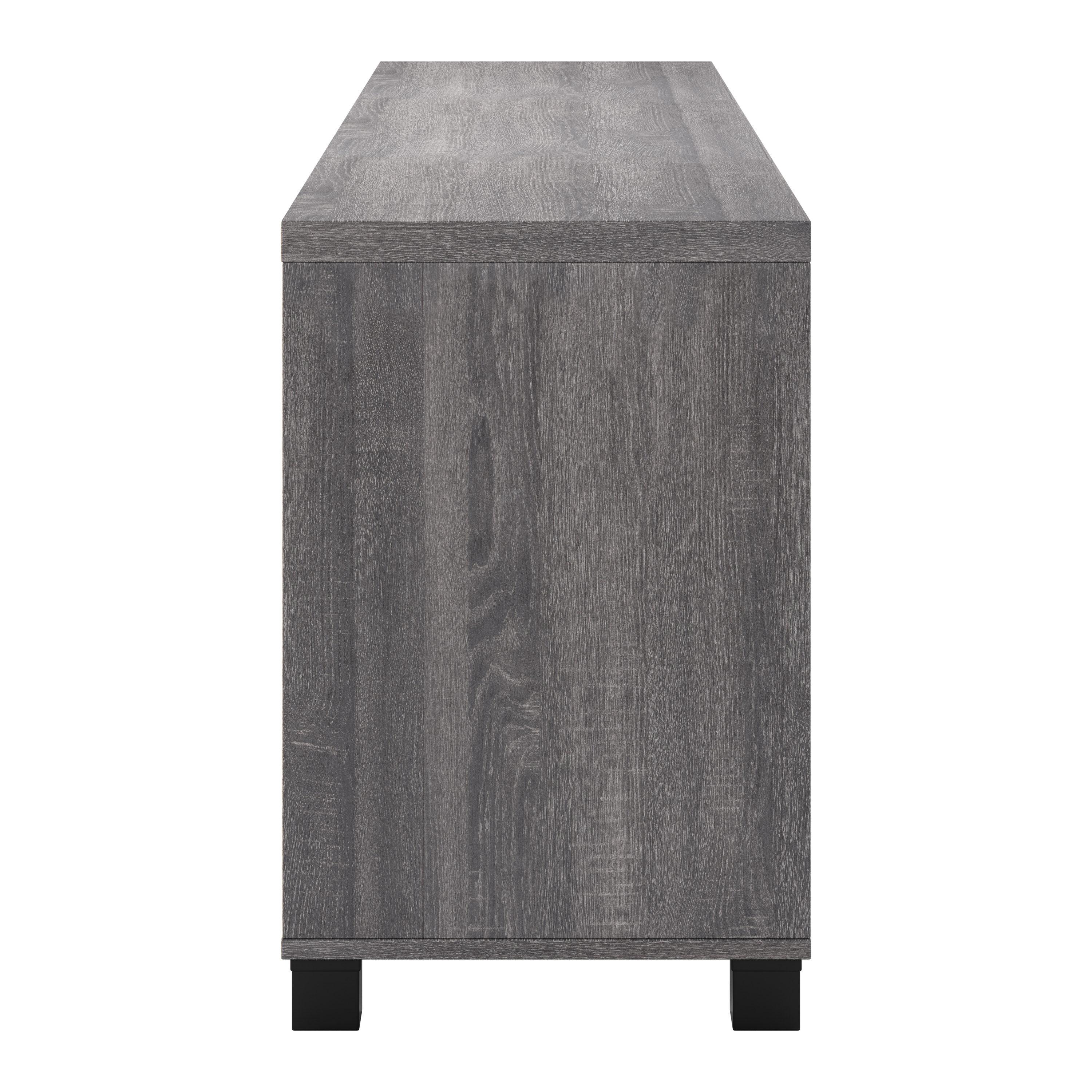 CorLiving Virlomi Contemporary Dark Gray TV Stand with Storage for Most TVs up to 85 Inch - Living Room Entertainment Center with Storage, Stylish TV Stand for Living Room, Modern TV Stands