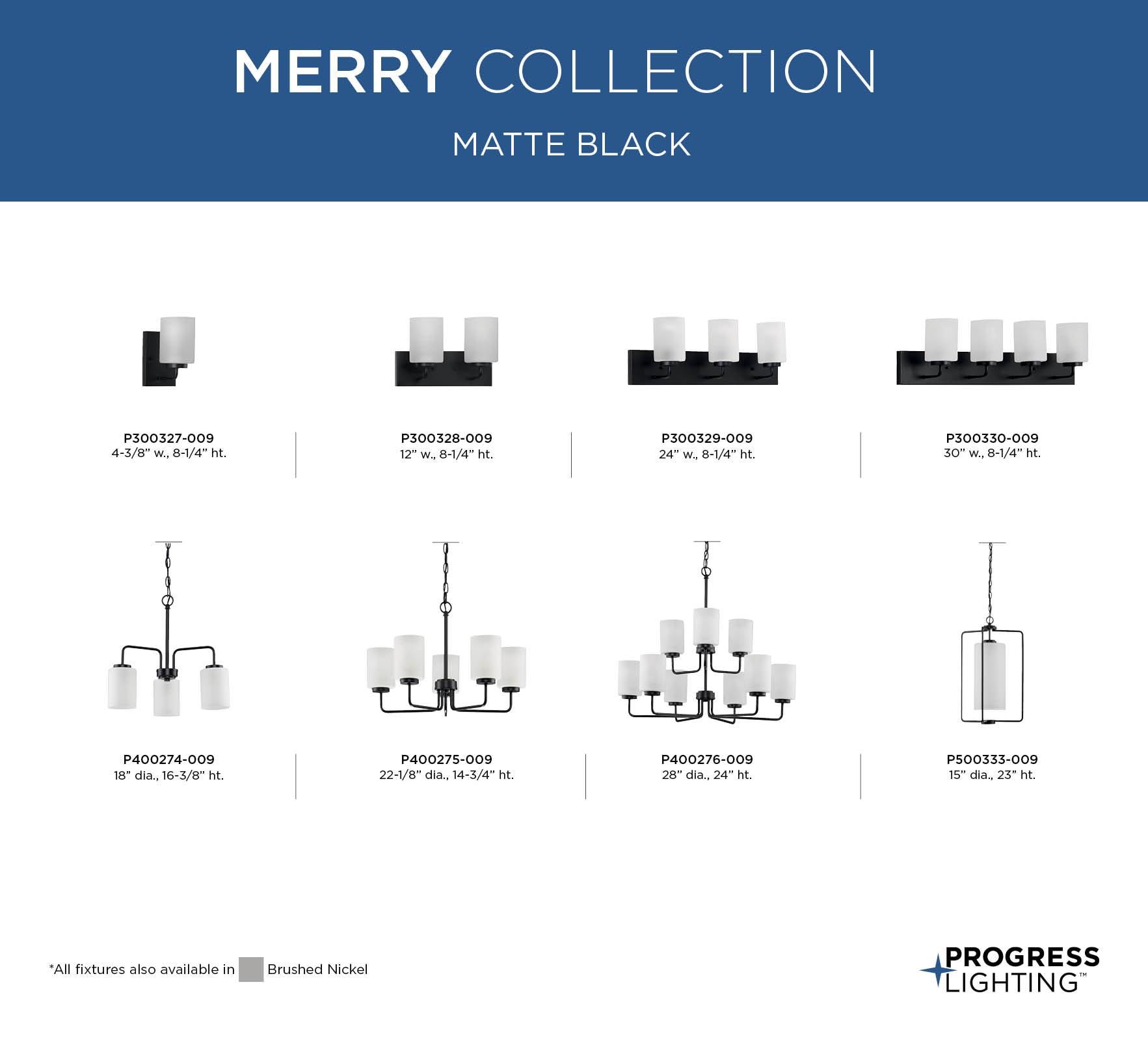 Progress Lighting Merry Collection 2-Light Brushed Nickel Etched Glass Transitional Bath Vanity Light