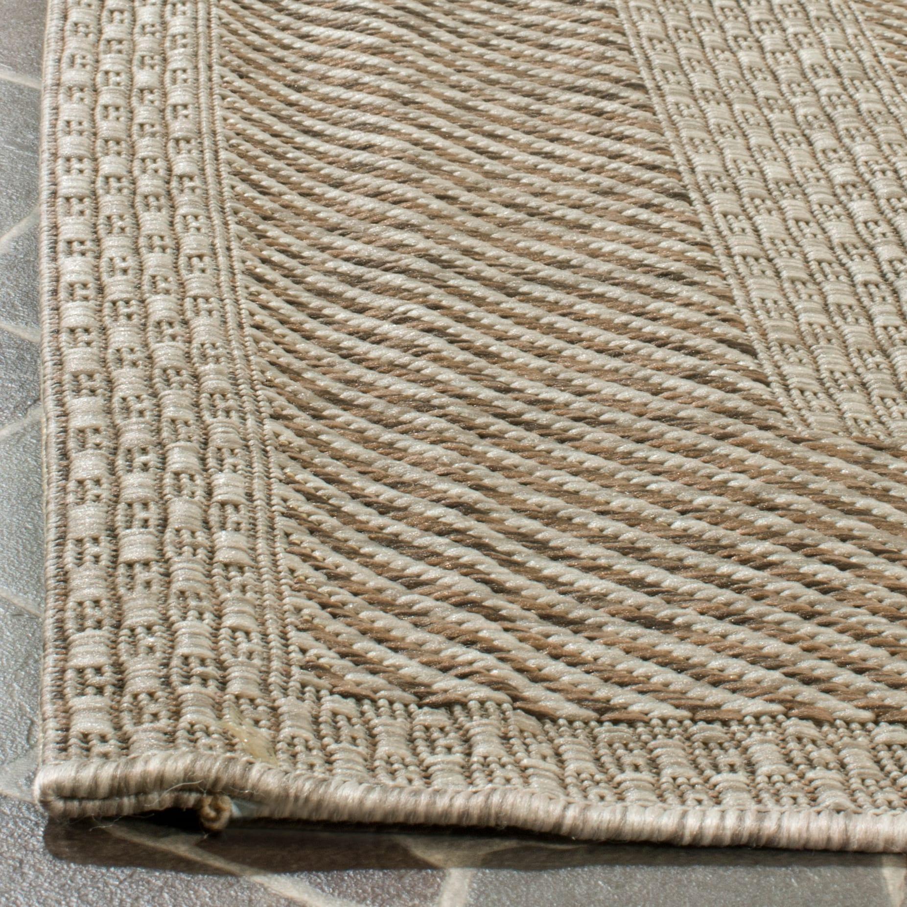 Courtyard CY8477 Power Loomed Indoor/Outdoor Area Rug - Beige/Brown - 4'x5'7" - Safavieh.