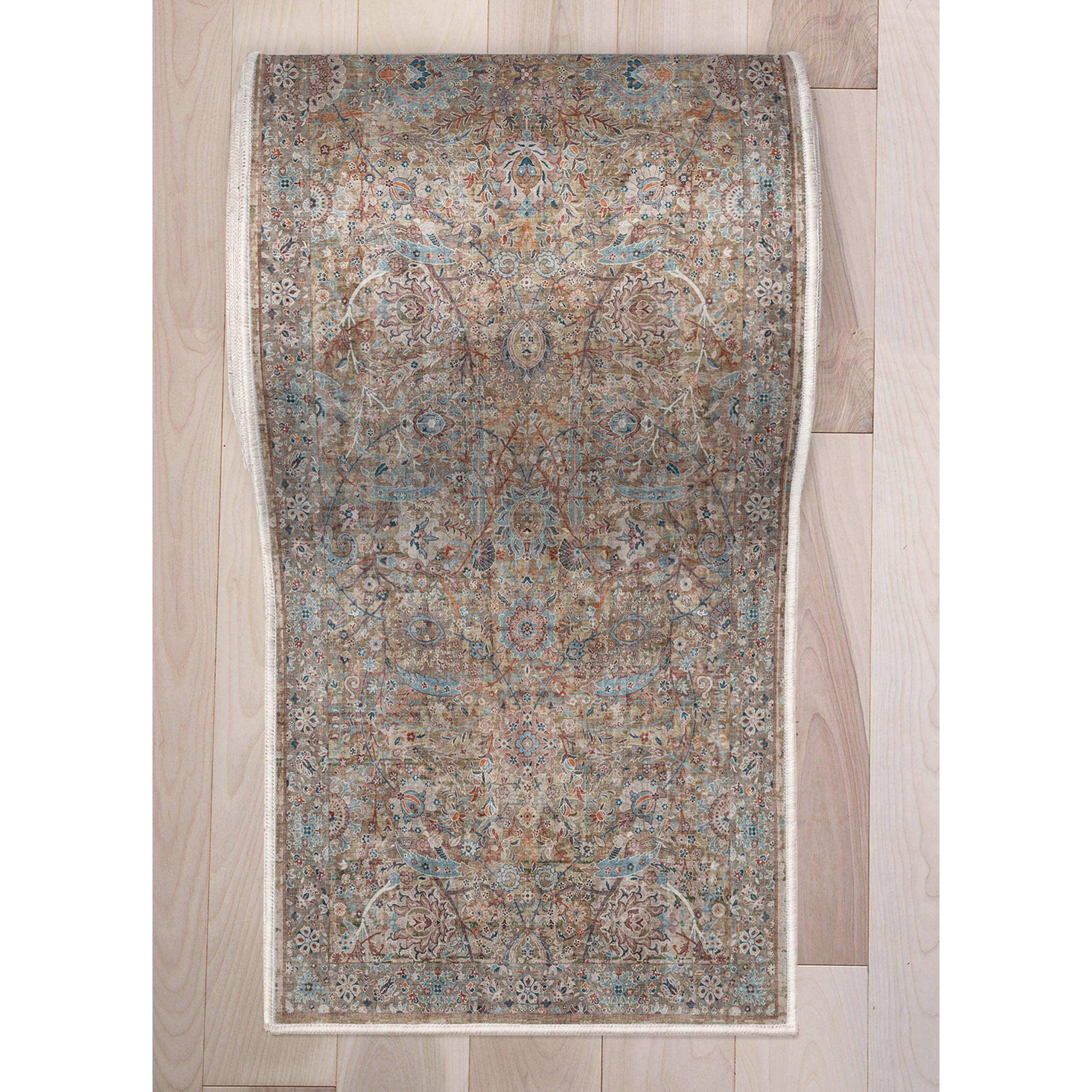 Well Woven Asha Emilia Vintage Oriental Blue 2'3" x 24'9" Runner Rug