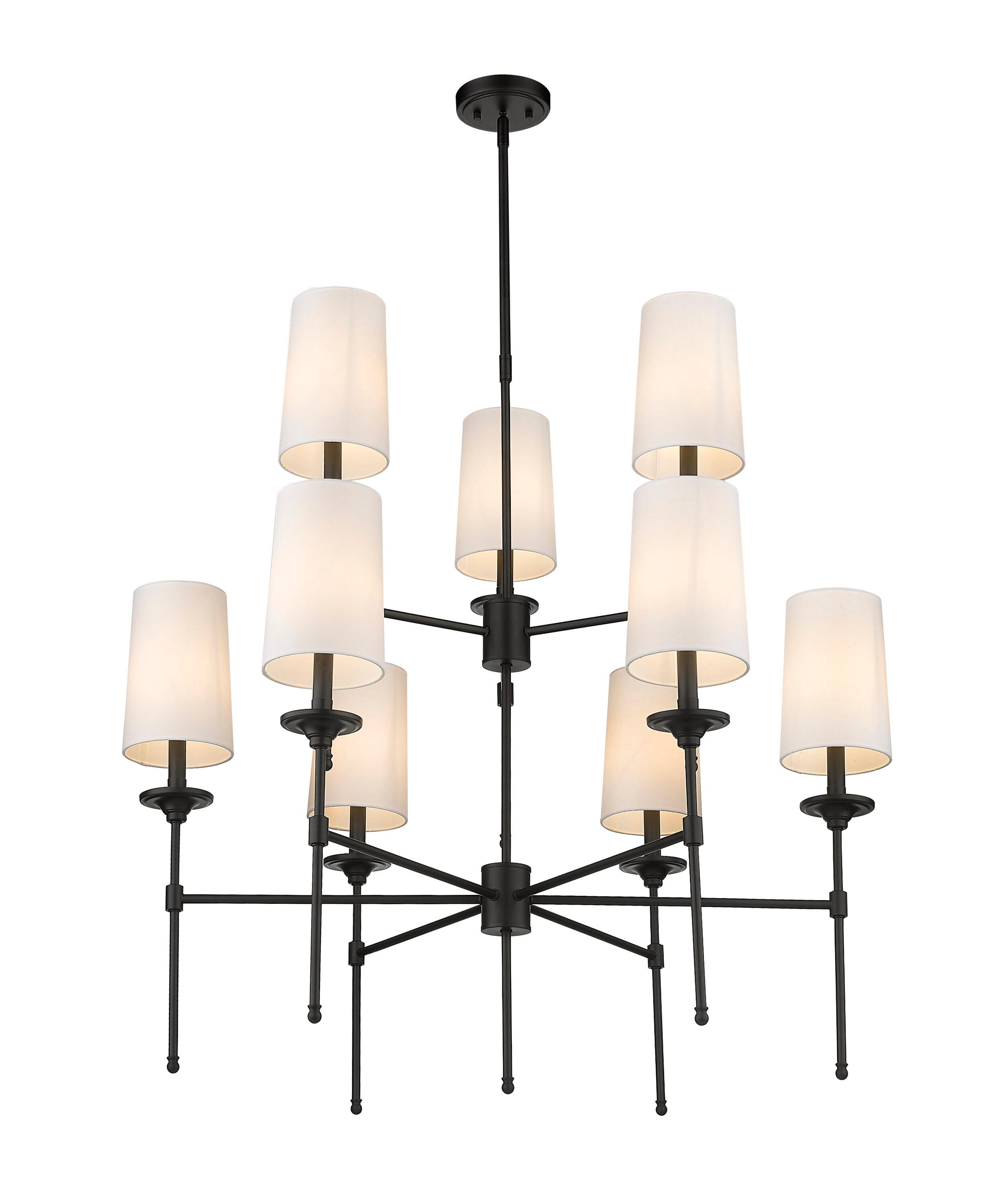 Hayse 9 - Light Dimmable Tiered Chandelier