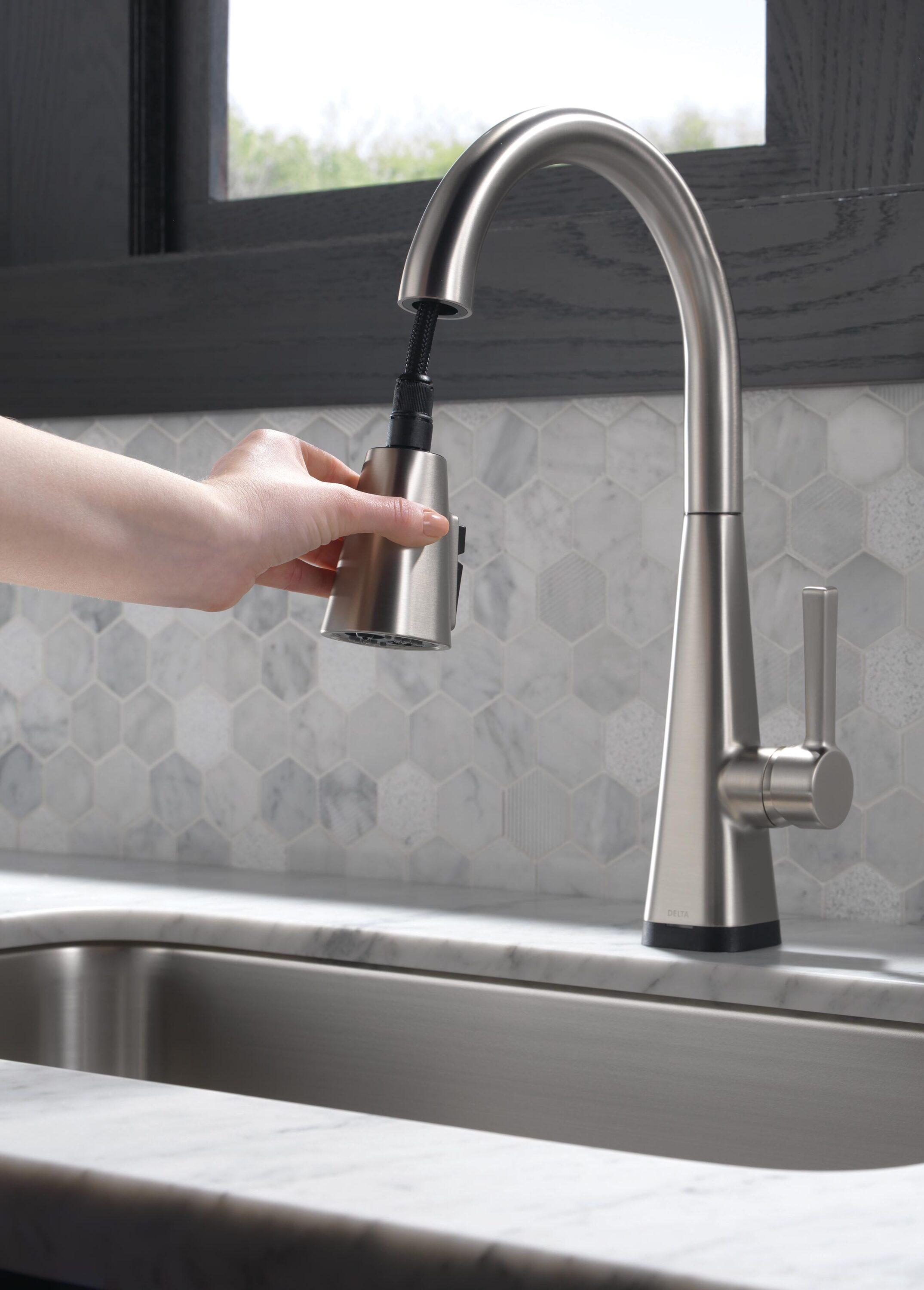 Lenta Pull Down Sprayer Touch Kitchen Sink Faucet, Touch Control Kitchen Faucet