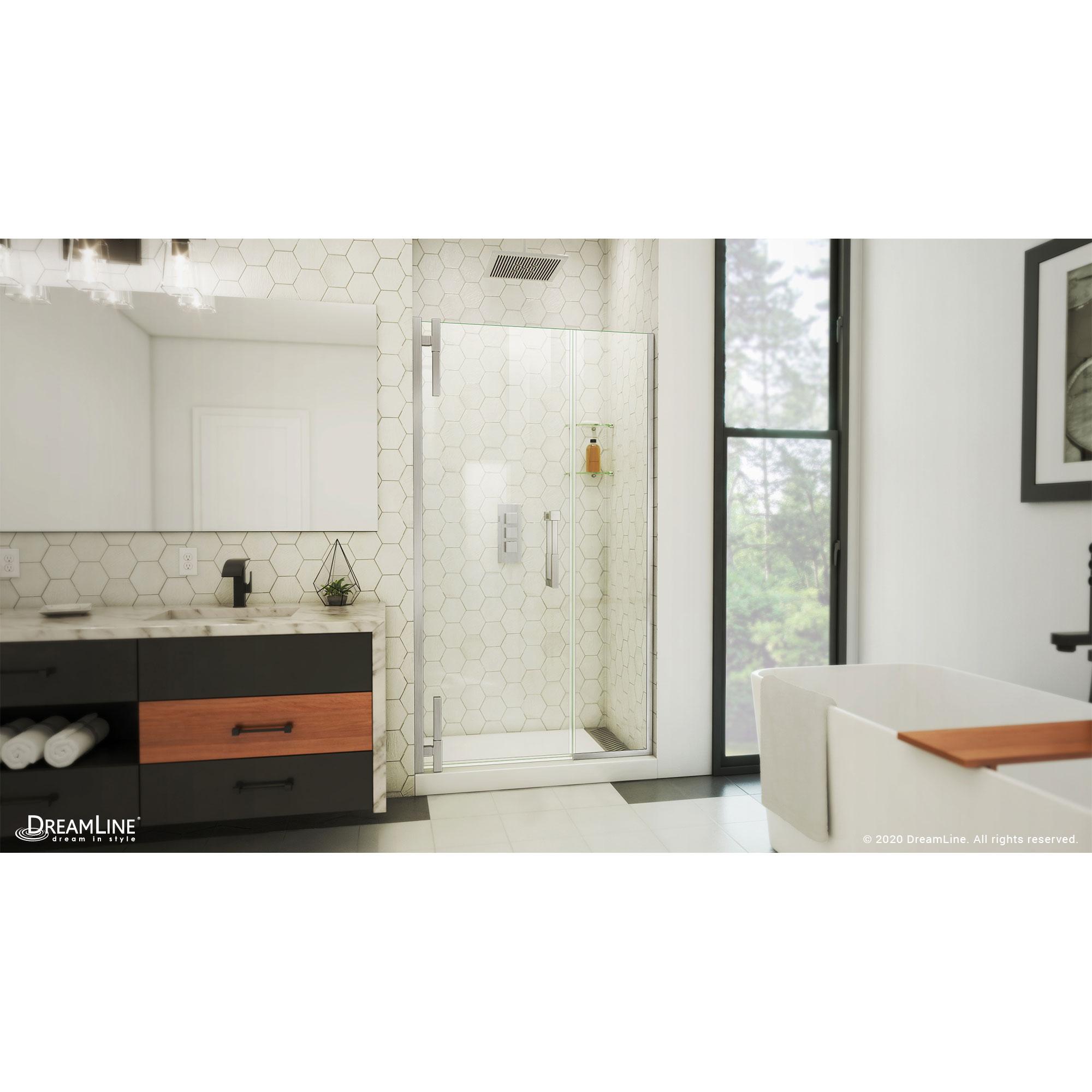 DreamLine Ascend 40 1/2-41 1/2 in. W x 72 in. H Frameless Pivot Shower Door