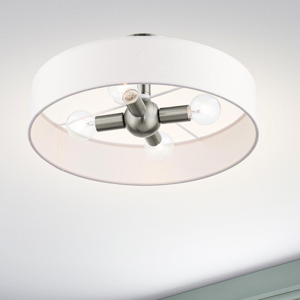Livex Lighting Venlo 4 - Light Semi-Flush Mount in  Brushed Nickel