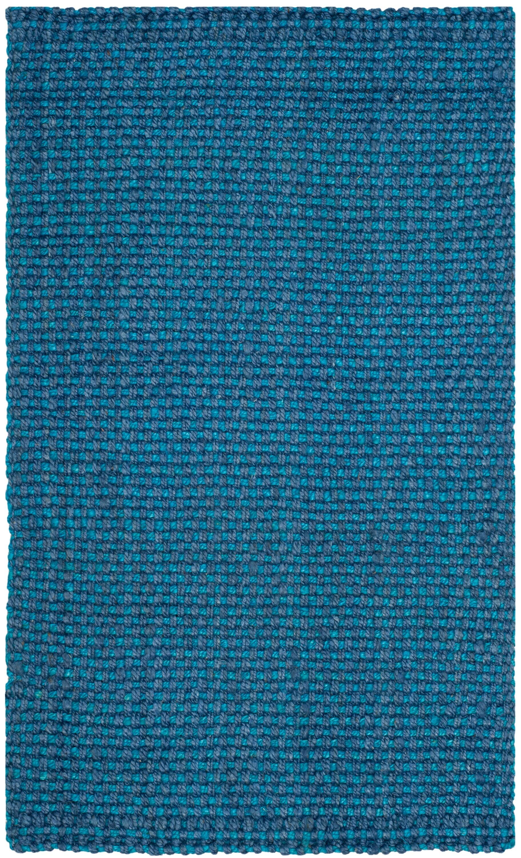 SAFAVIEH Natural Fiber Geraldine Geometric Area Rug, Blue, 3' x 5'