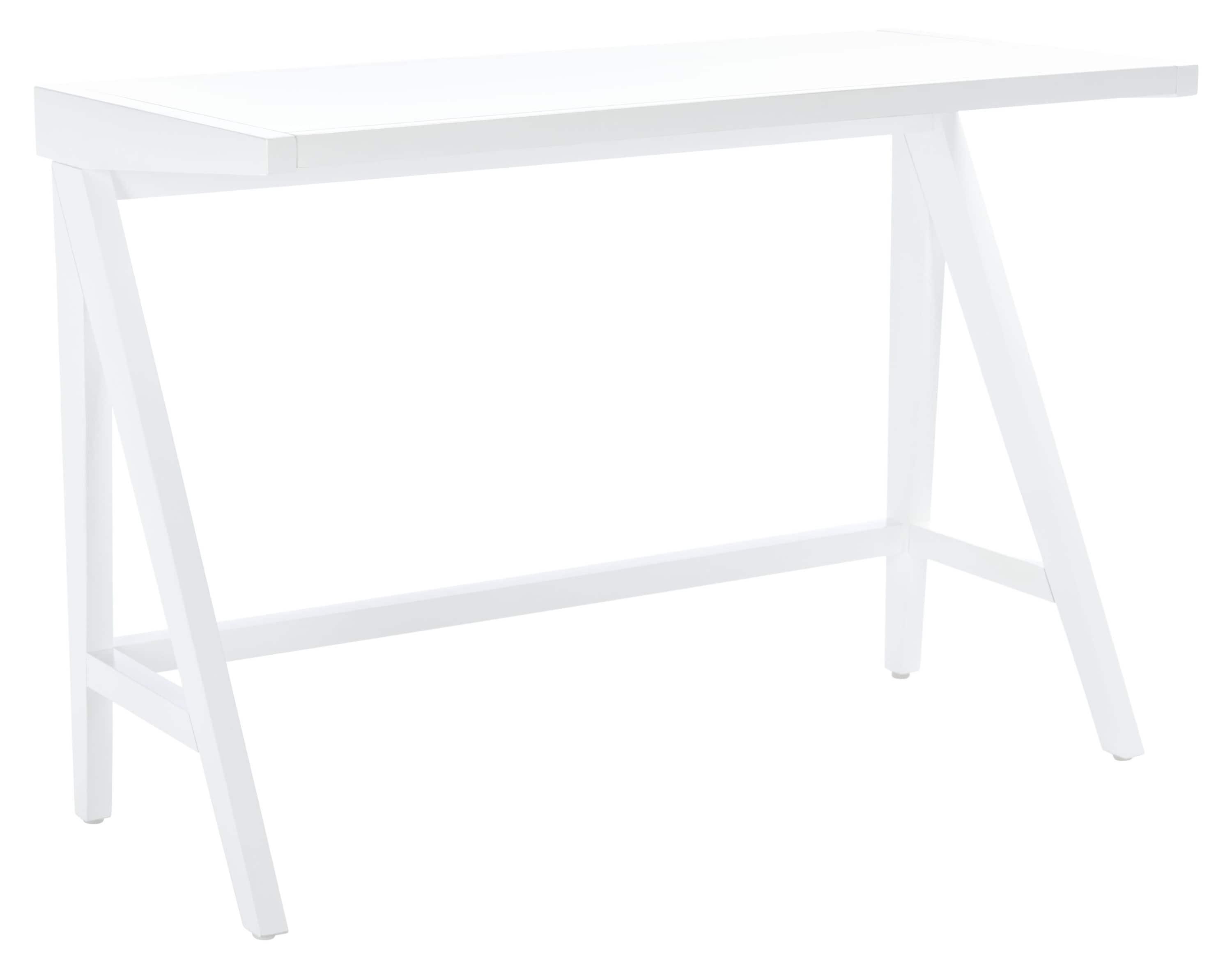 SAFAVIEH Ripley Solid Classic Modern Glam Writing Desk, White