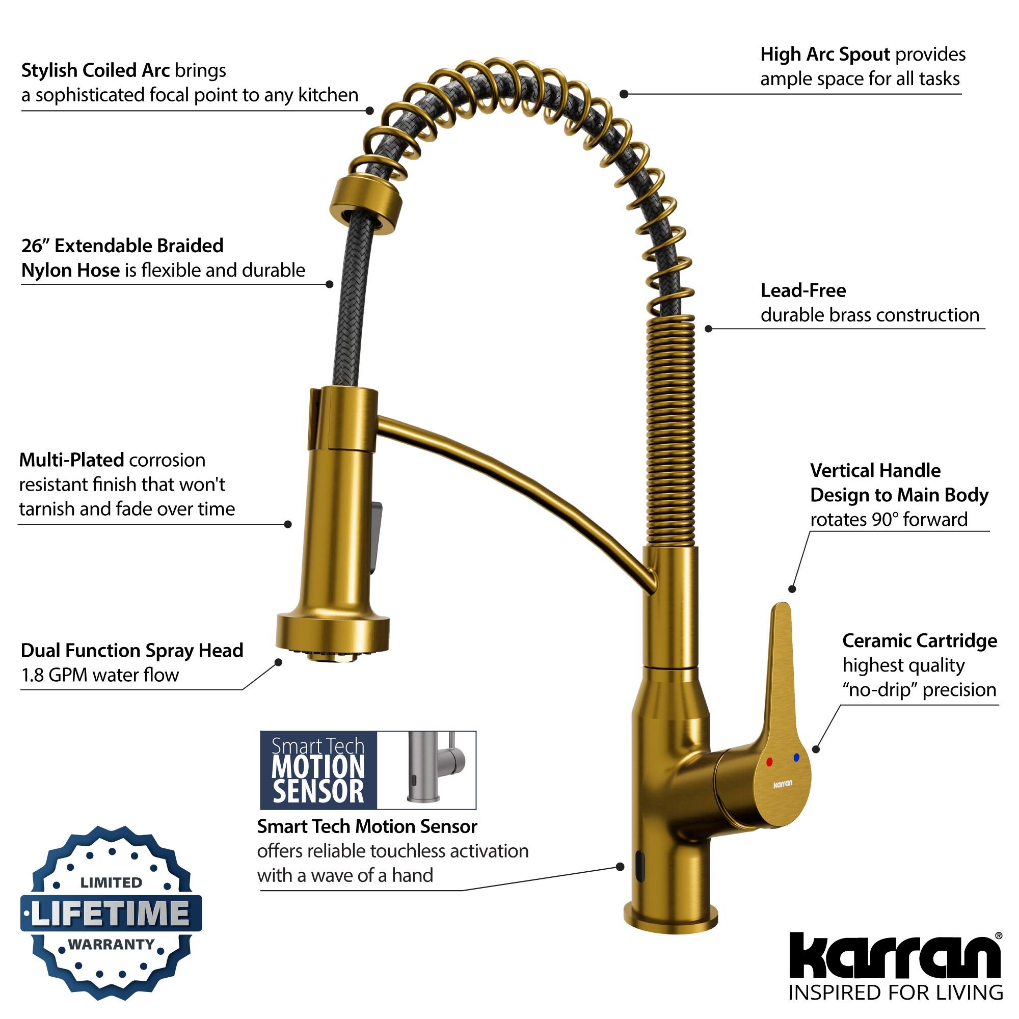 Karran Scottsdale Pull Down Touchless Kitchen Faucet