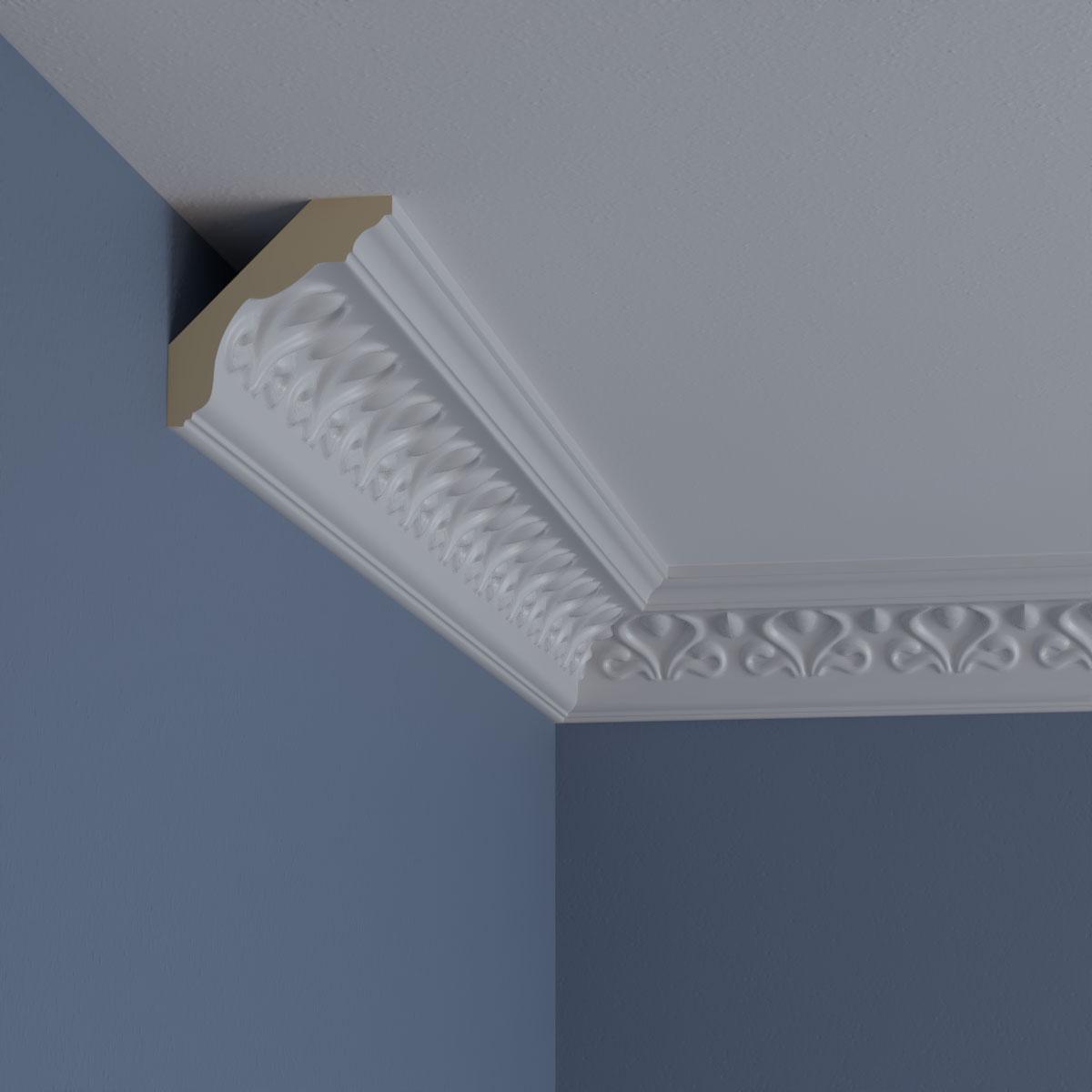 Ekena Millwork 3 1/8"H x 3 1/8"P x 4 1/2"F x 94 1/2"L Read Crown Moulding