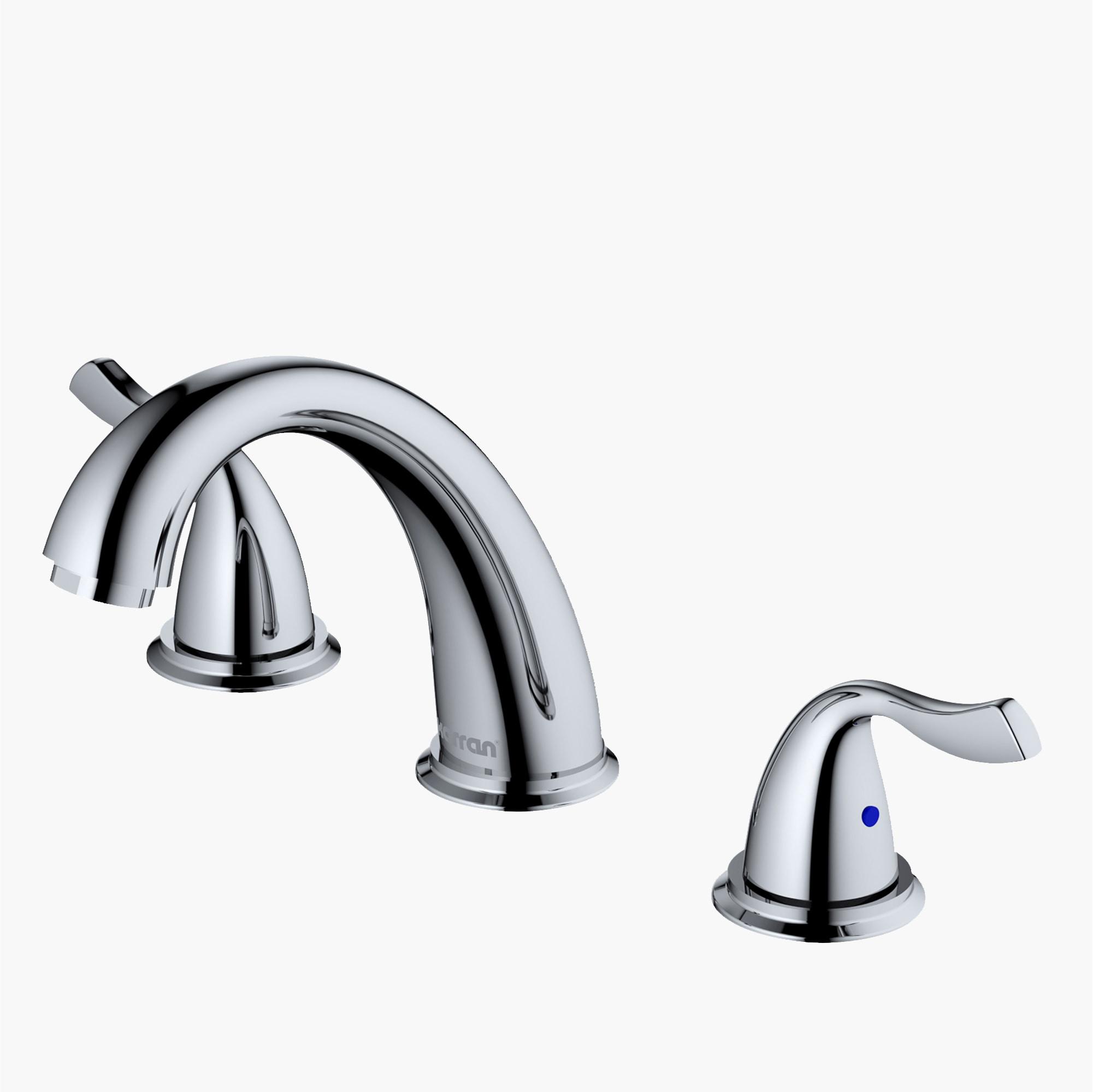 Karran Fulham 8 In. Widespread 2-Handle Bathroom Faucet With Matching Pop-up Drain