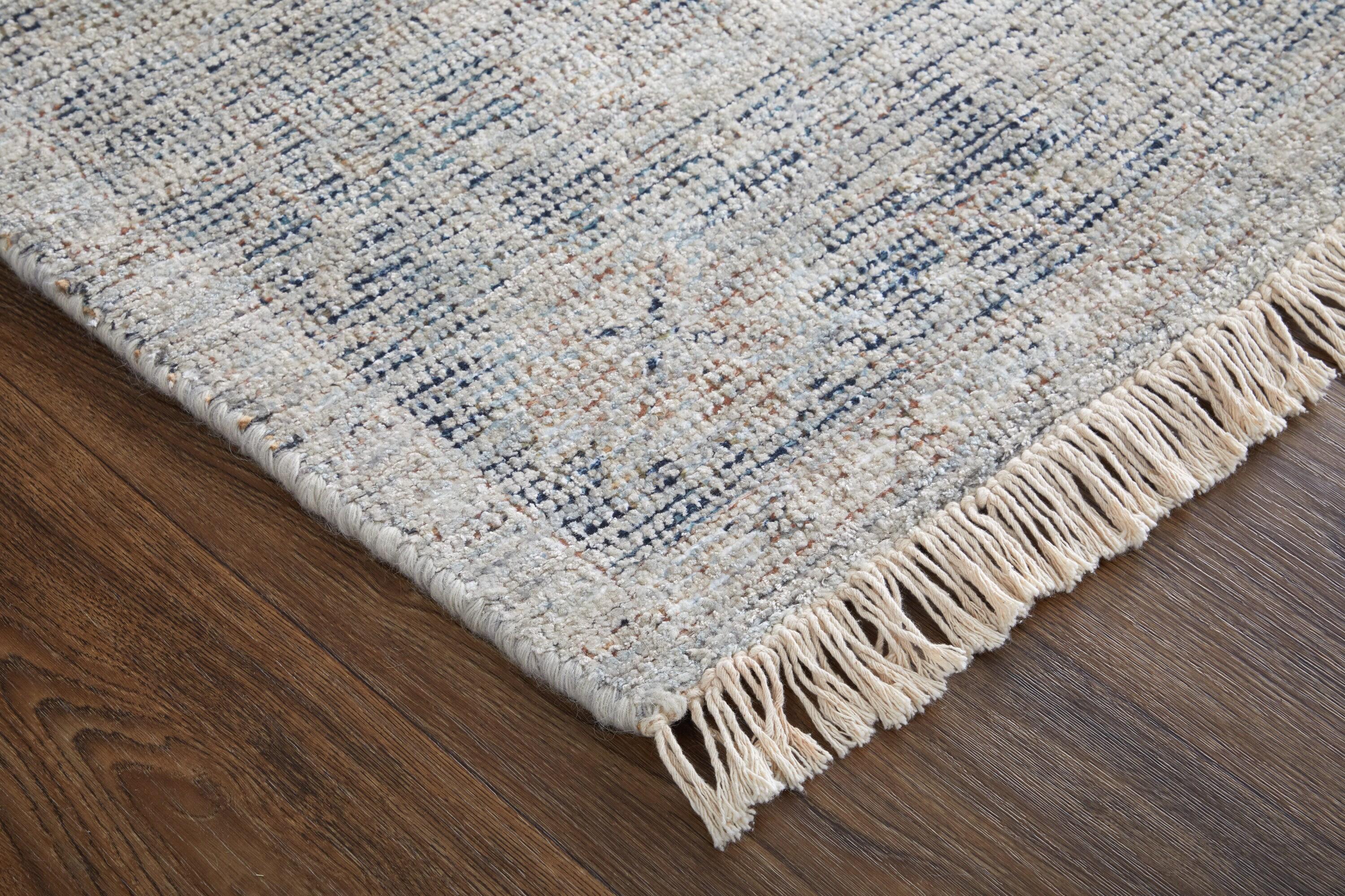 Caldwell Transitional Distressed Gray/Blue/Taupe Area Rug