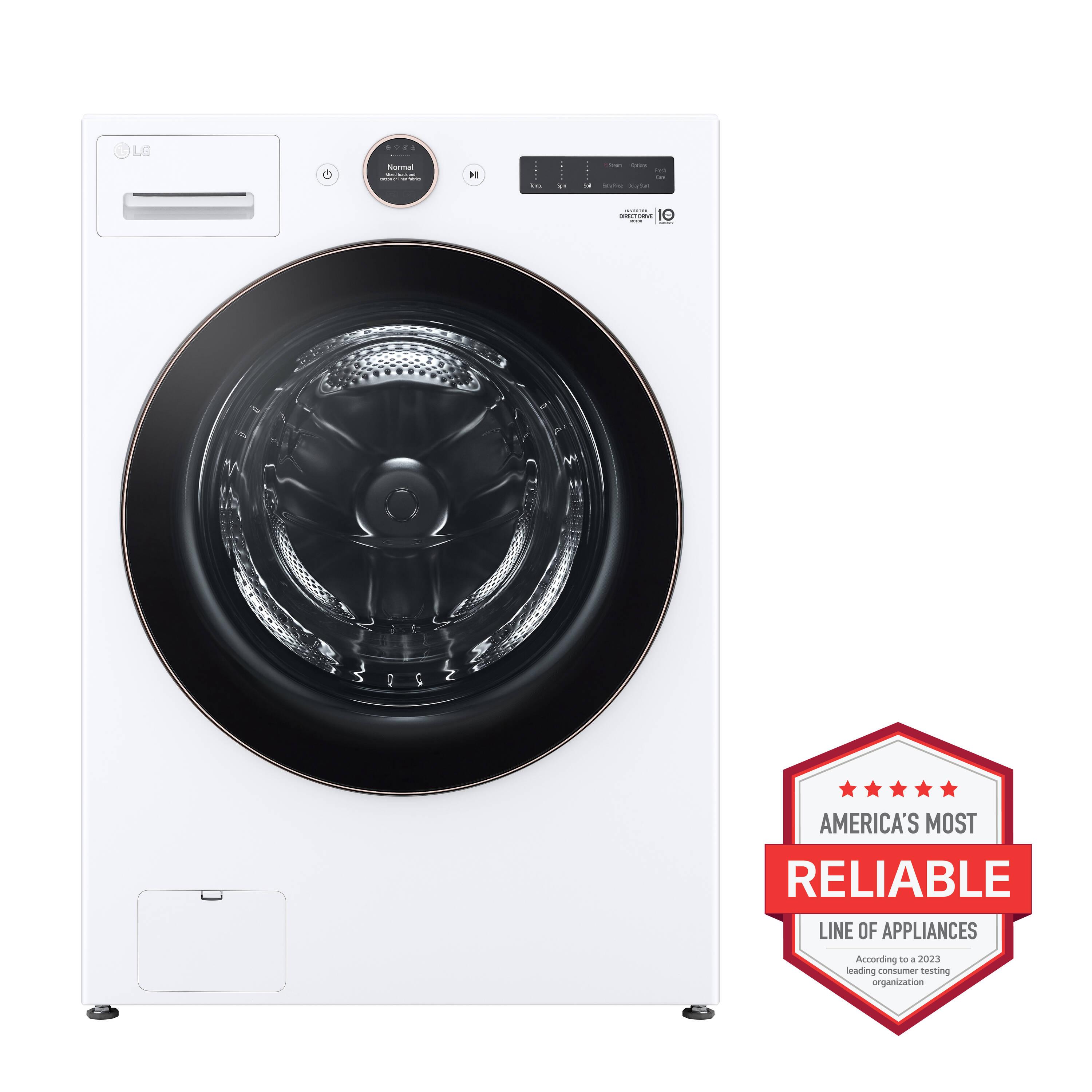 7.4 Cu. Ft. Smart Front Load Electric Dryer With Ai Sensor Dry & Turbosteam Technology