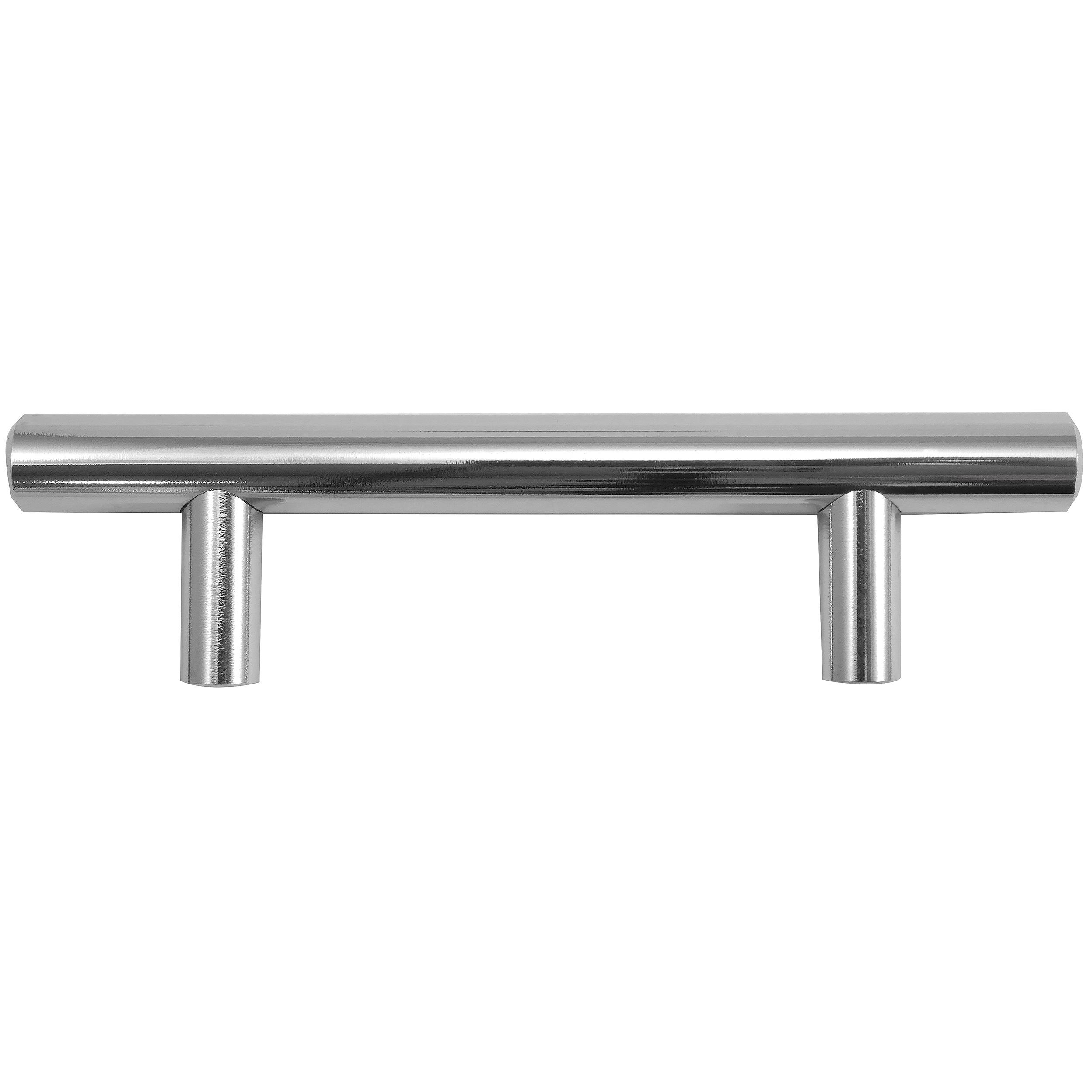 Melrose 6-Inch Polished Chrome Cylindrical Bar Pull