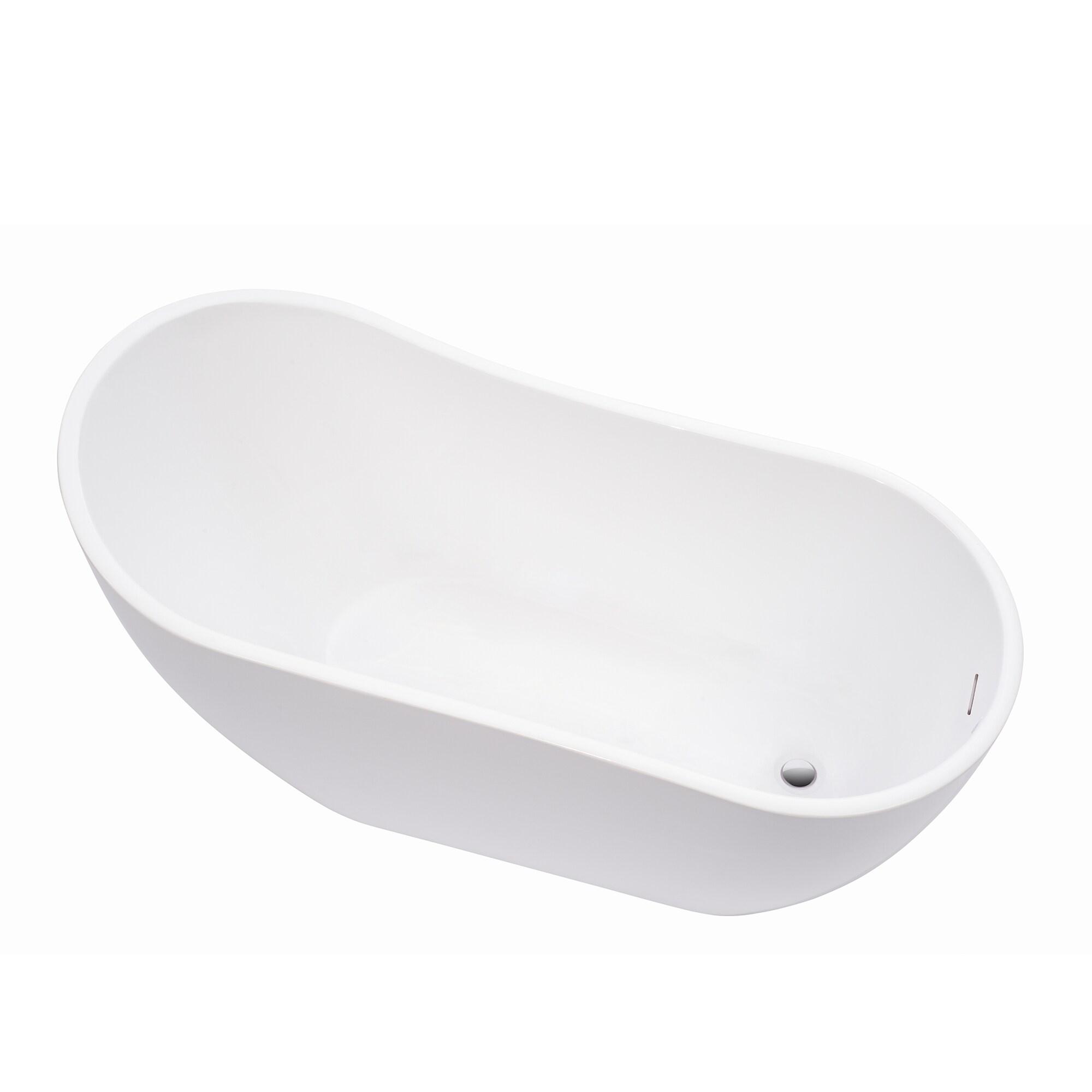 Amara Acrylic Freestanding Soaking Bathtub