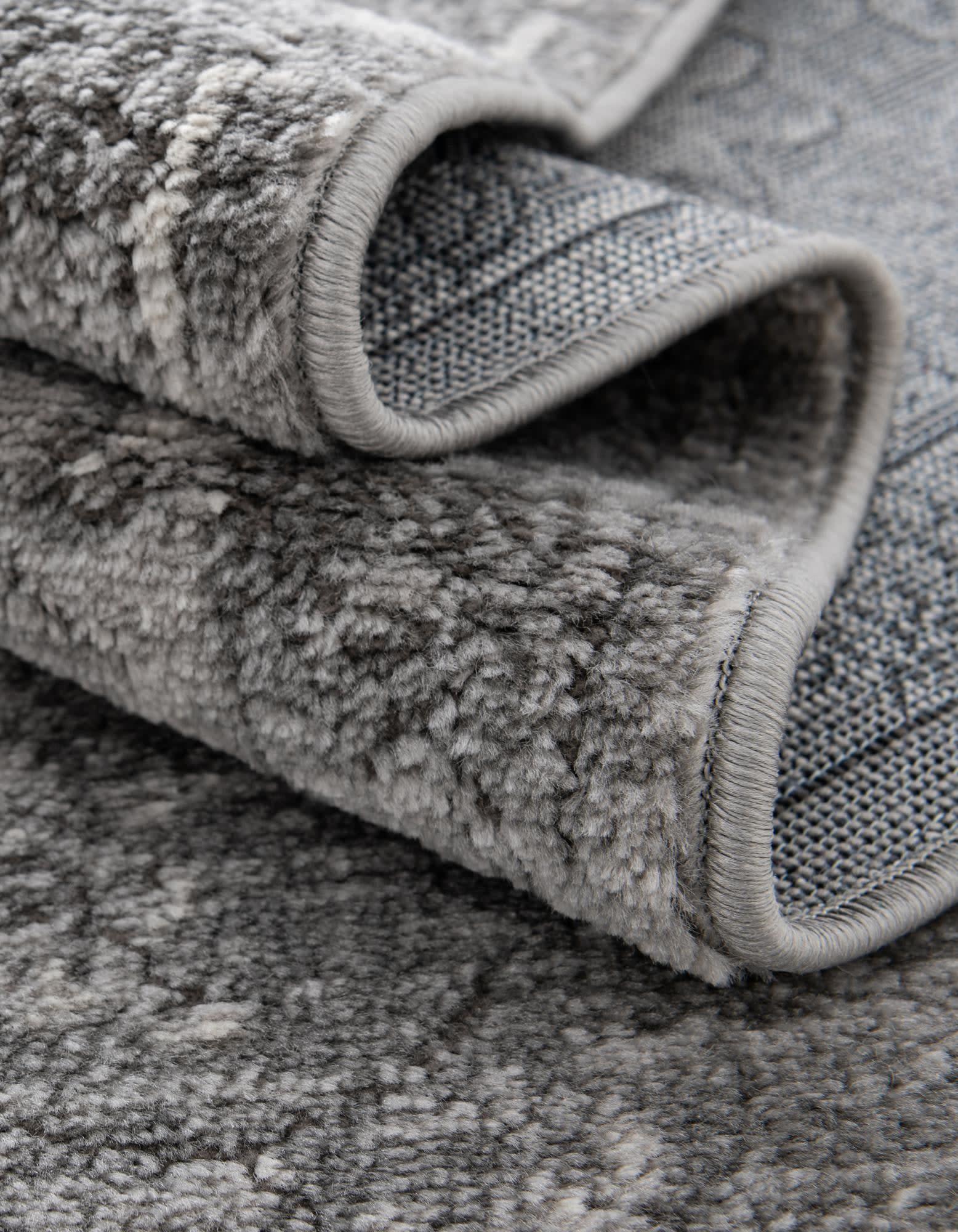 Unique Loom Portland Collection Area Rug - Albany (9'  x 12' Rectangle Gray/Ivory)