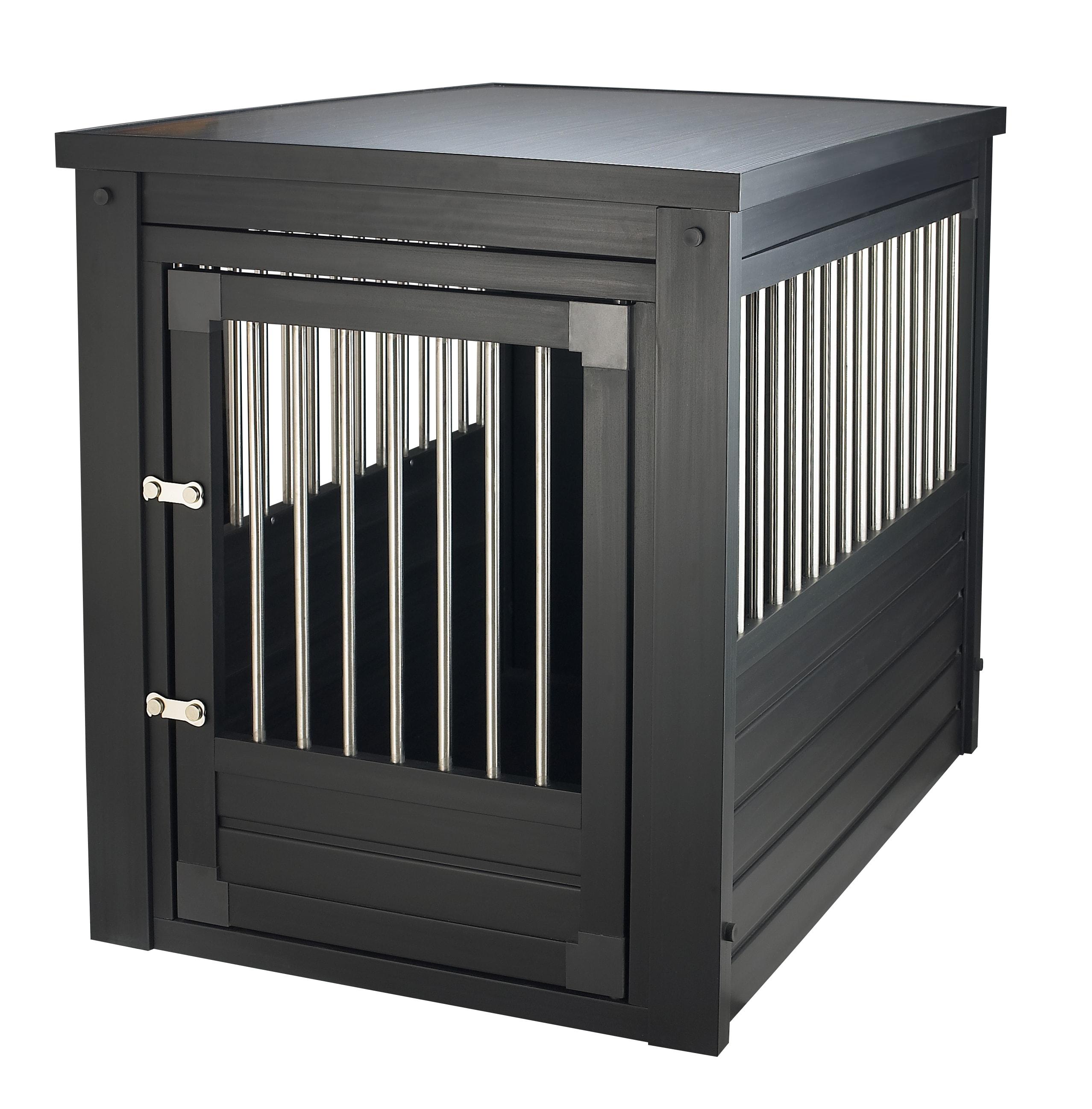 New Age Pet Ecoflex Furniture Style Dog Crate End Table - Espresso Large