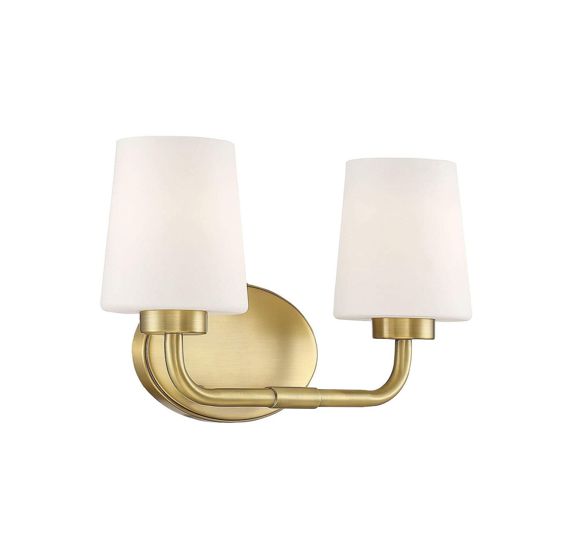 Fitz 2 Light Frosted Dimmable Vanity Light