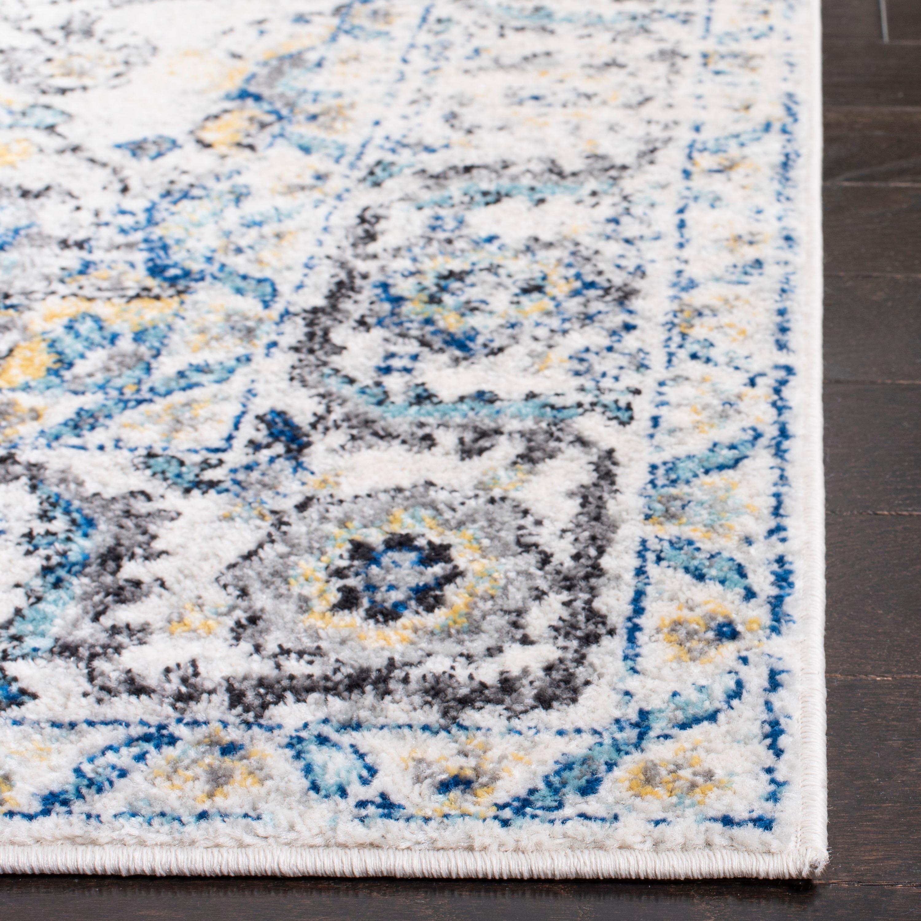 Madison MAD603 Power Loomed Indoor Area Rug - Grey/Ivory - 6'7"x6'7" - Safavieh