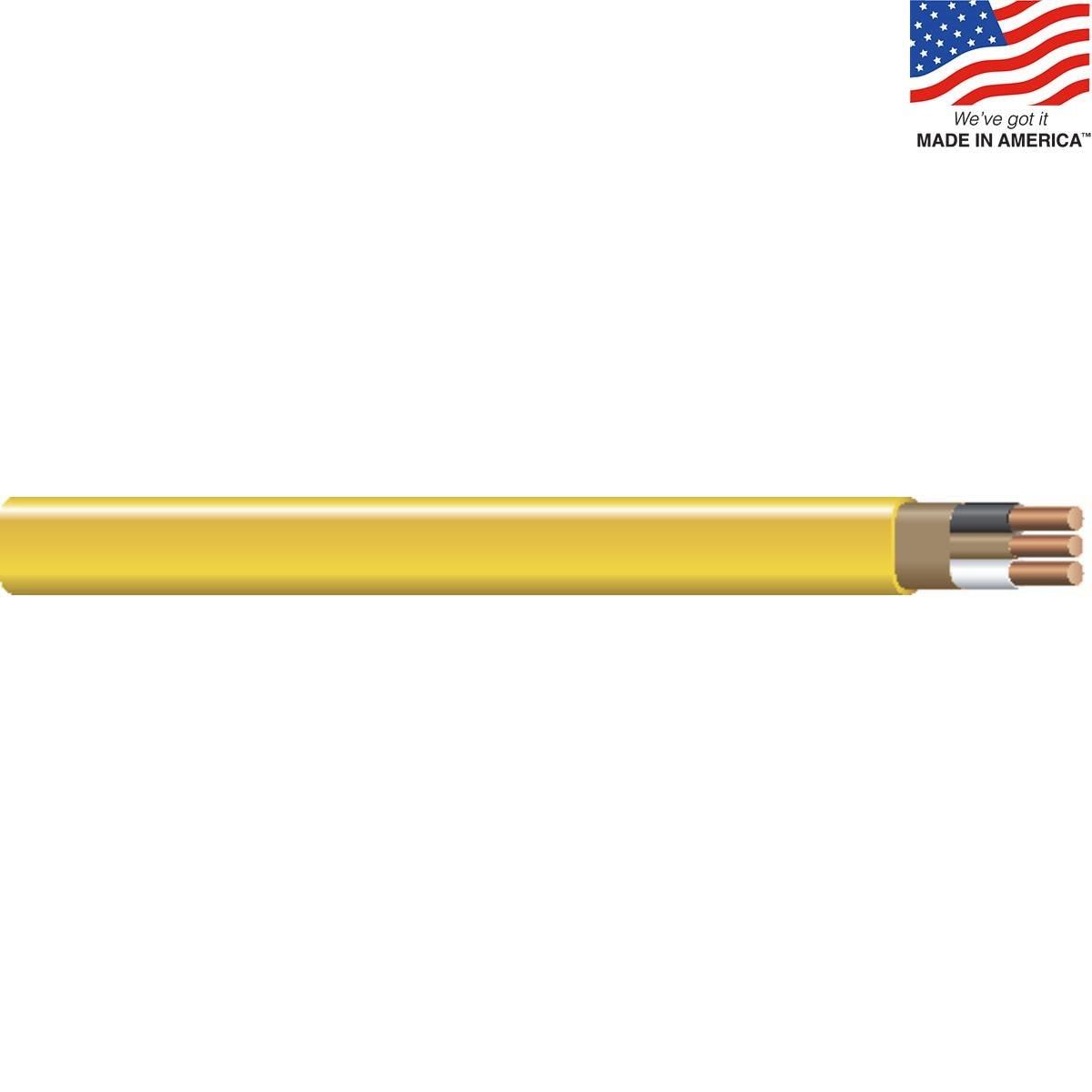 Southwire 28828228 Non-Metallic Building Wire, 12/2-Nmwg, 100', Yellow