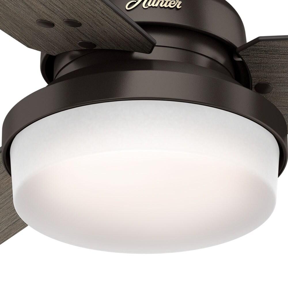 Hunter Fan 52" Sentinel 3 -Blade Standard Ceiling Fan with Remote Control and Light Kit Included