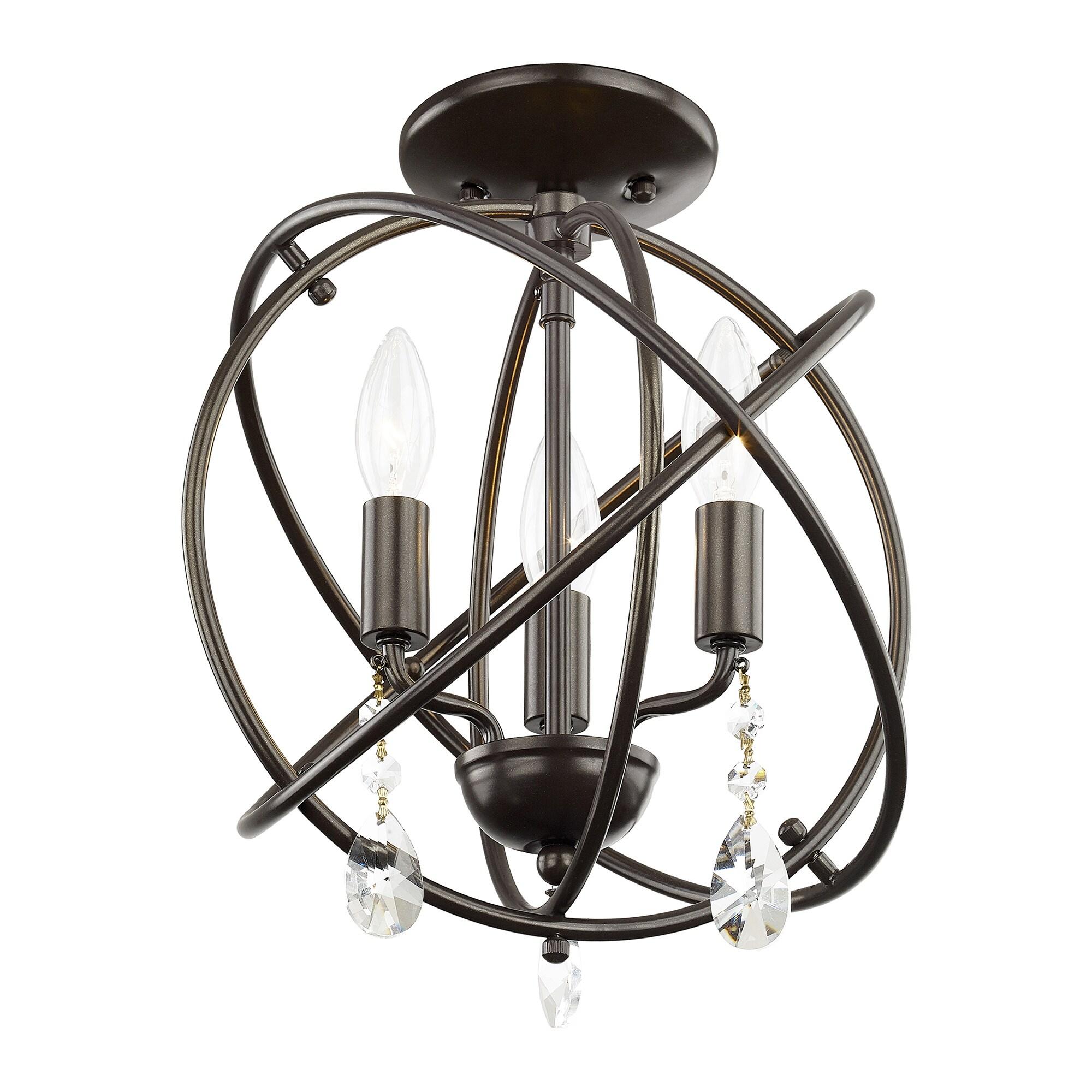 Livex Lighting Aria 3 - Light Chandelier in  English Bronze