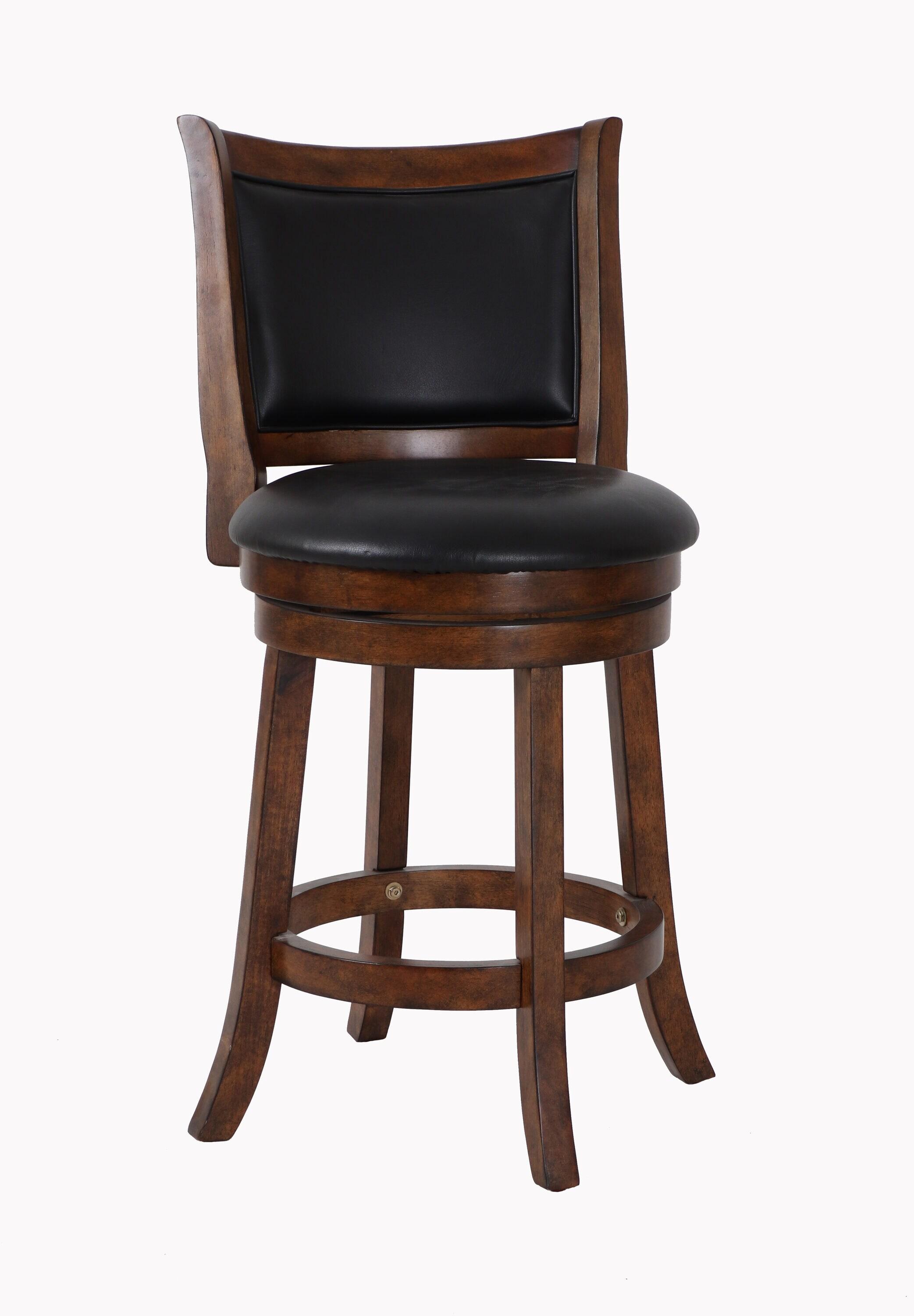 New Classic Furniture,Furniture Bristol 24" Solid Wood Counter Stool In Brown