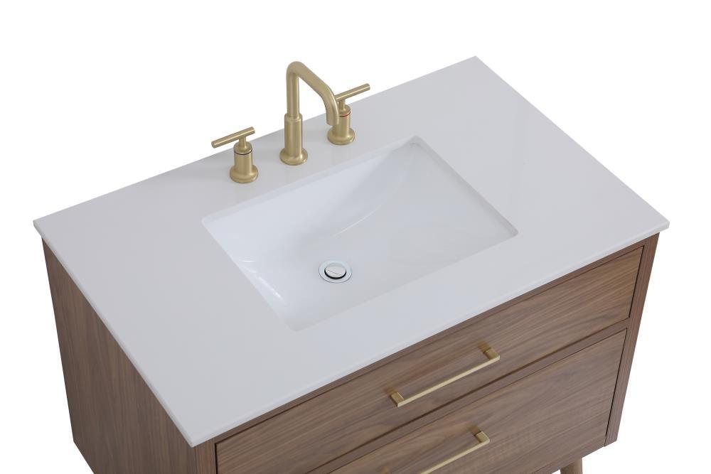 Elegant Kitchen and Bath Elegant Kitchen and Bath 36 Inch Bathroom Vanity in White
