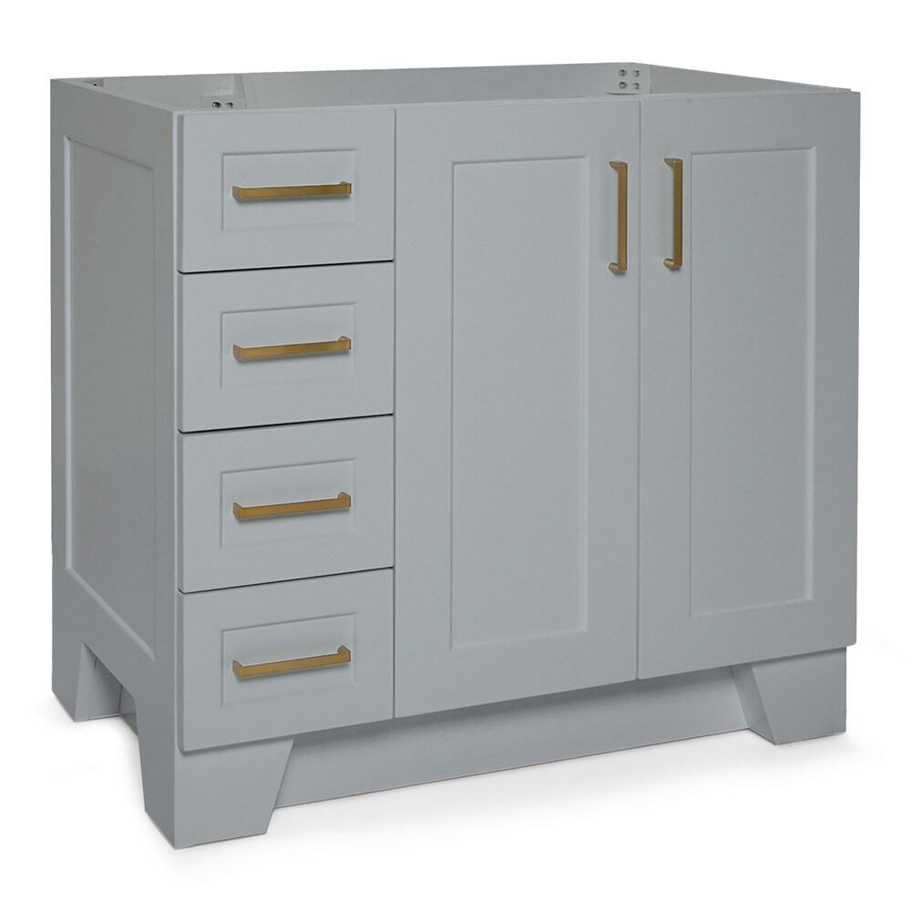 Ariel Q036s-R-Bc Taylor 36" Free Standing Hardwood Single Vanity Cabinet Only - Grey