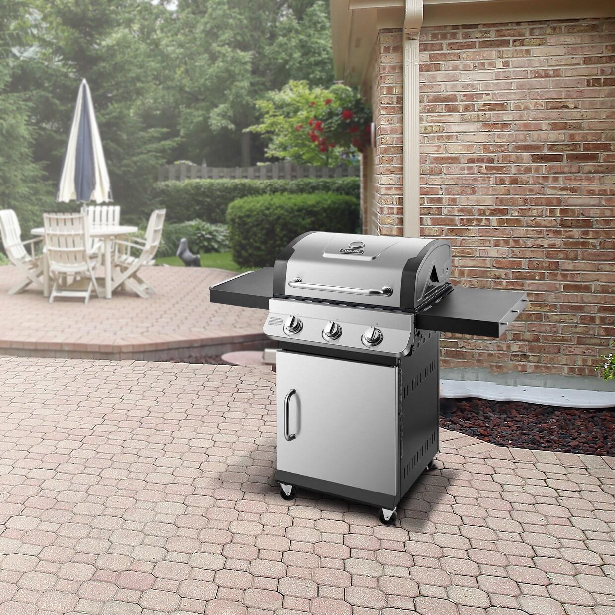 Dyna-Glo 3 - Burner Free Standing 36000 BTU Gas Grill with Cabinet