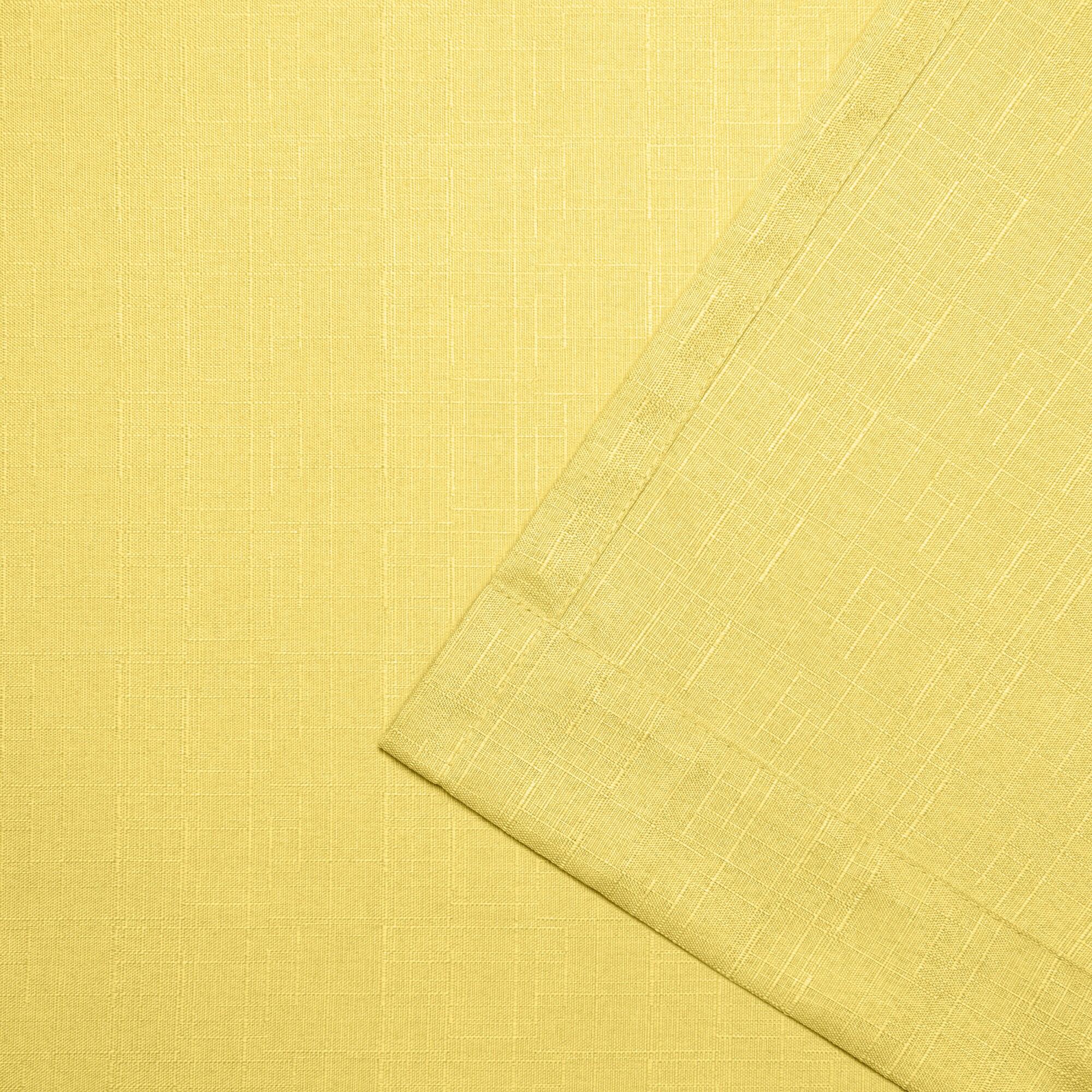 18"x54" Loha Light Filtering Window Valance Grommet Yellow - Exclusive Home: Solid Polyester, Machine Washable