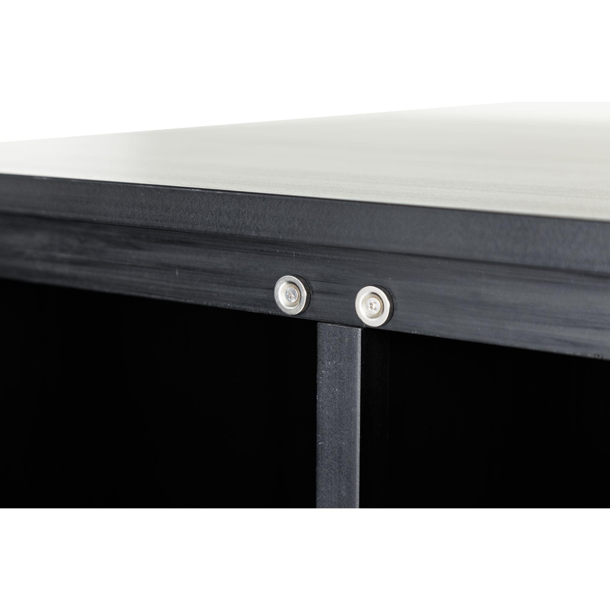 New Age Pet® ECOFLEX® Promax Litter Loo® Litter Box Enclosure Table, Espresso Black - Durable Wood Plastic Composite Cat Litter Box Furniture with No-Track Litter Mat, Easy Clean, Quick Assembly