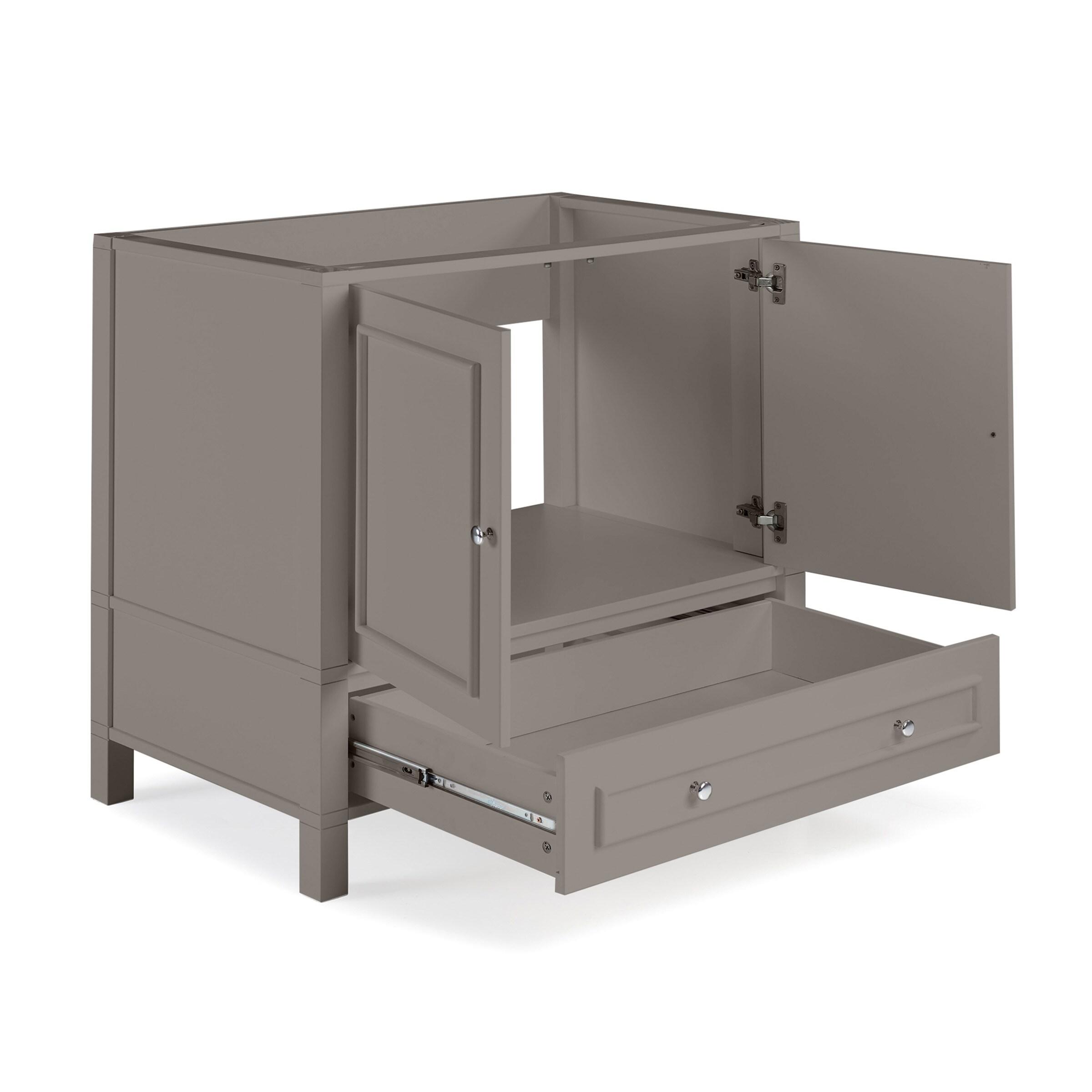 Williamsburg 36"W Transitional Style Vanity Cabinet With Soft Close Doors And Drawers