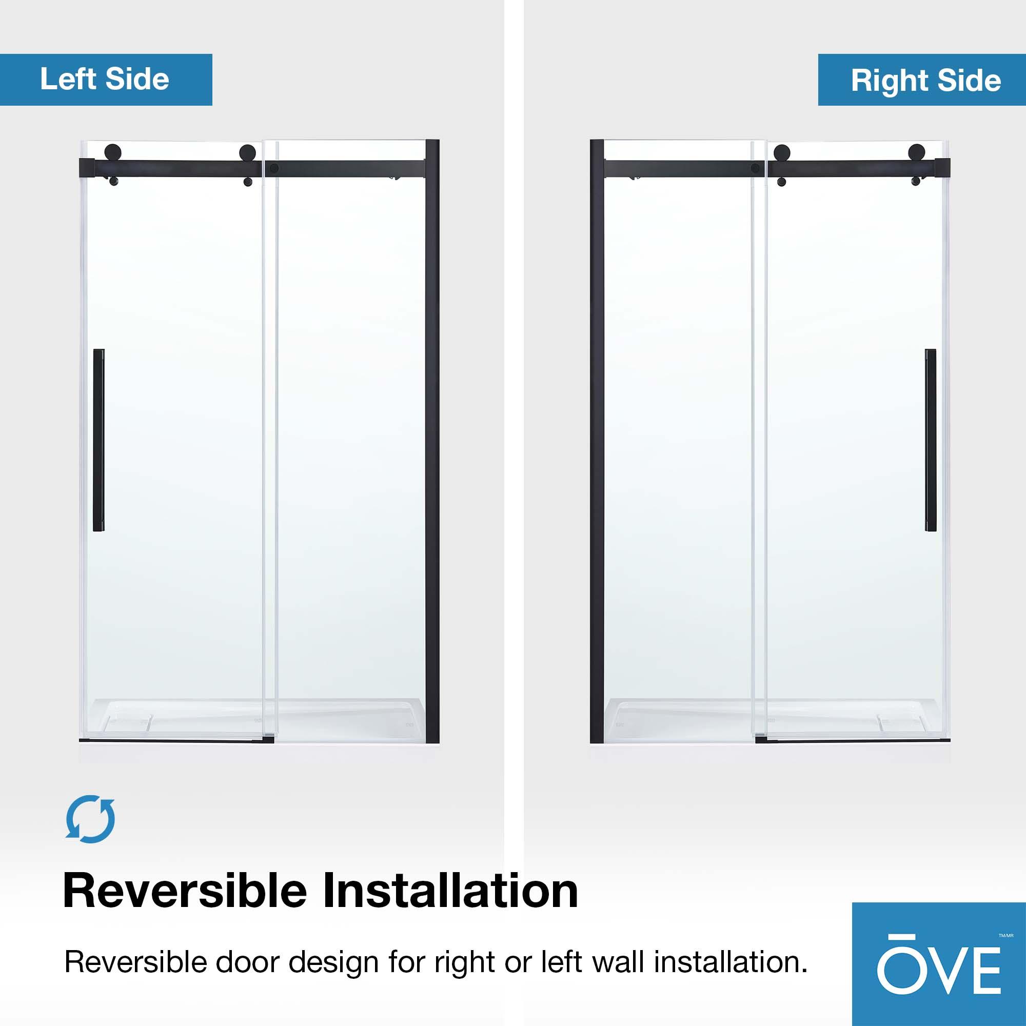 OVE Decors Bel Soft Close 2-Piece 32" x 48" x 81" Base/Door Rectangular Alcove Shower Kit