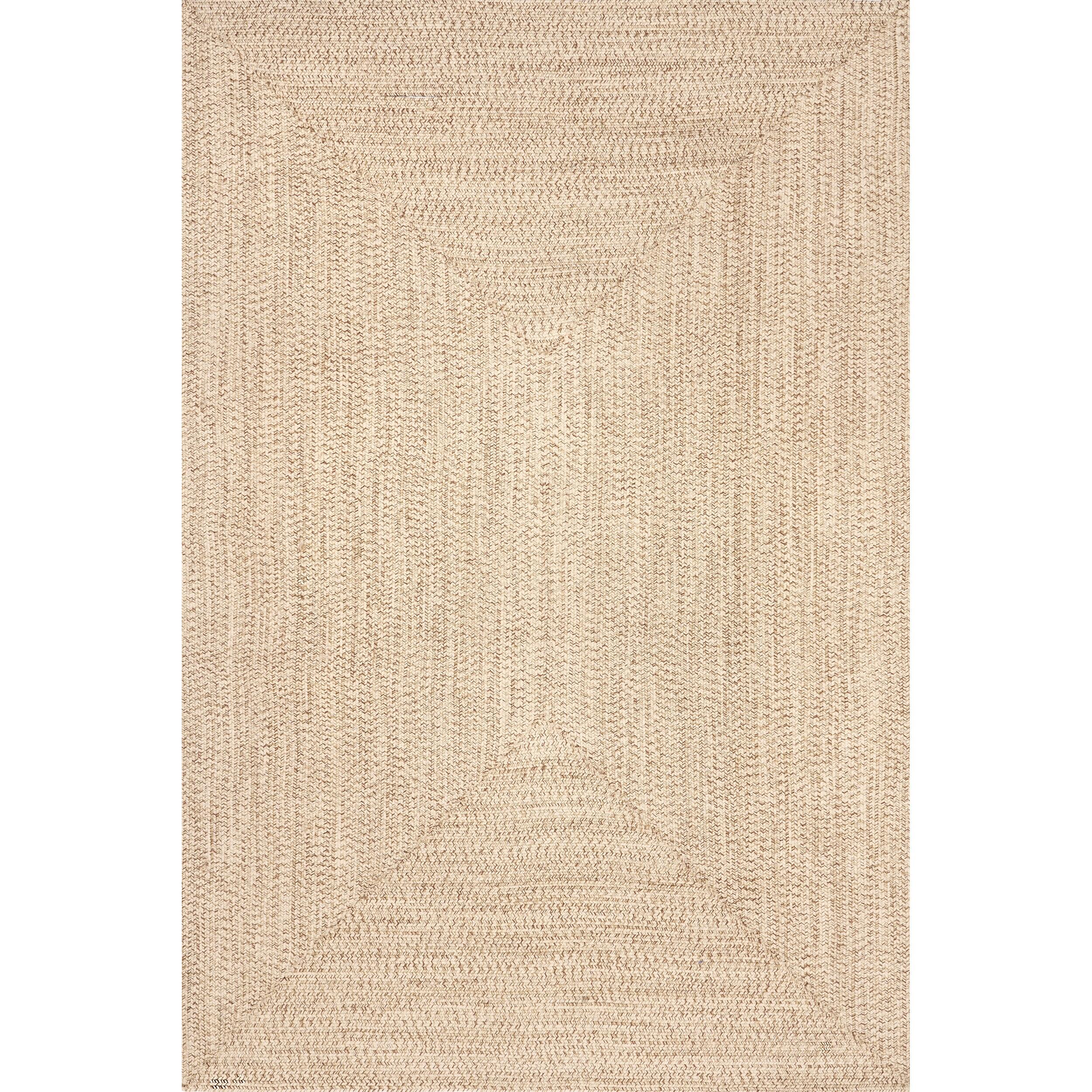 nuLOOM Wynn Braided Indoor/Outdoor Tan 8' x 11' Casual Area Rug