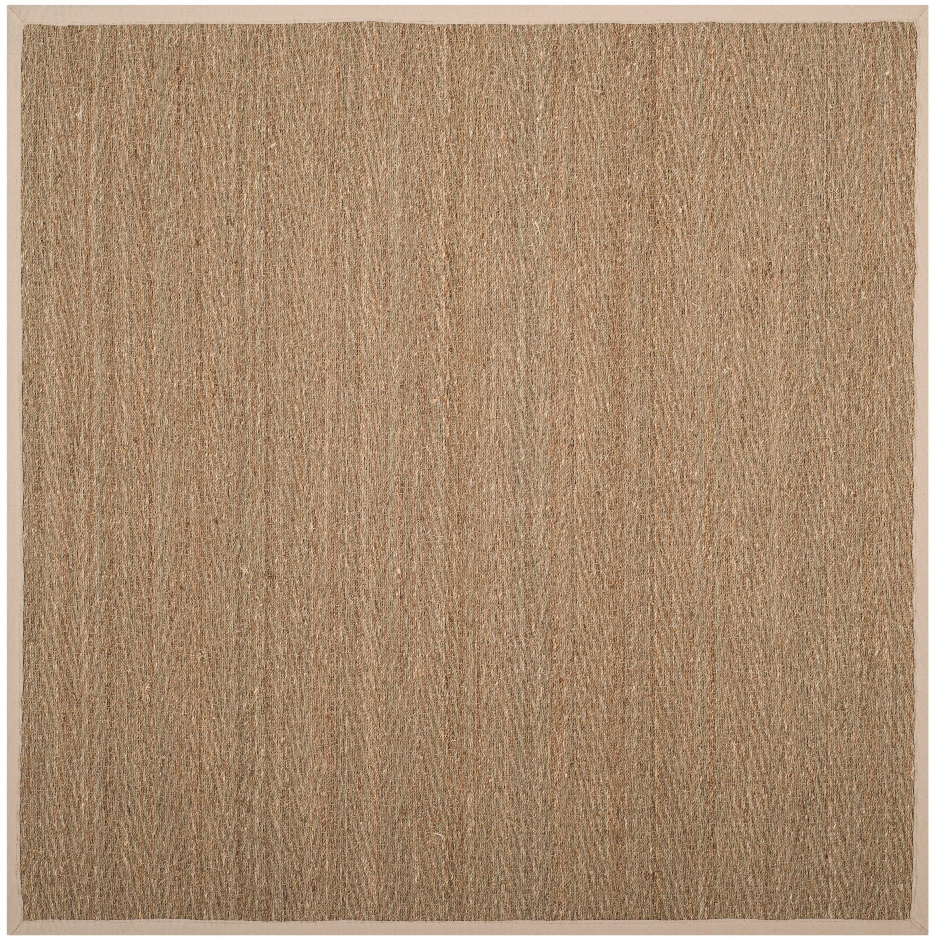 Natural Fiber NF115 Power Loomed Indoor Area Rug - Natural/Ivory - 6'x6' - Safavieh.